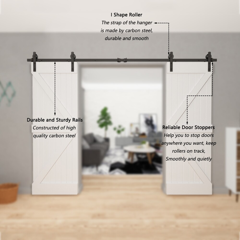 Clihome X002AHJZU3-LTC Barn-Door-Roller-Kits - View #2