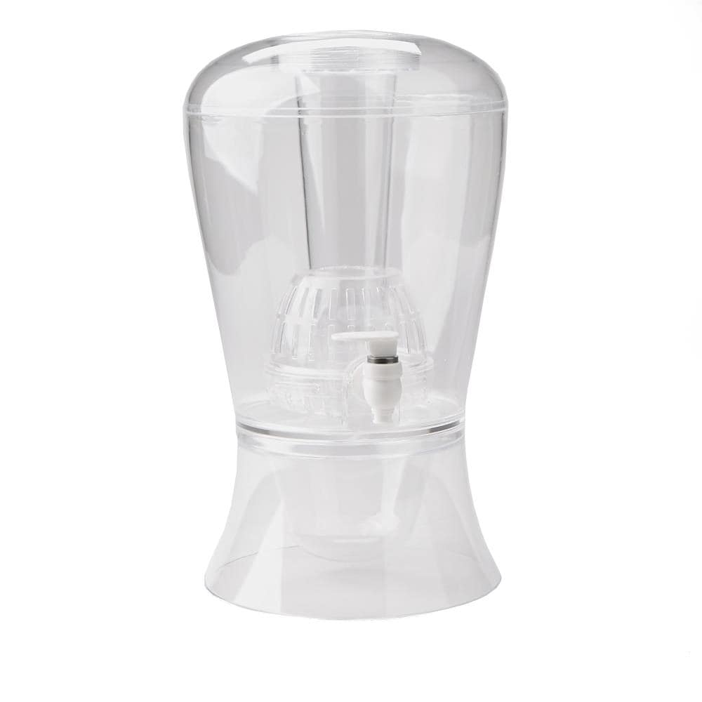 Plastic Drink Dispenser for Parties 1 Gallon Plastic Jar Beverage Dispenser  With Leak Free Spigot, 1 Gallon, Clear for Parties 
