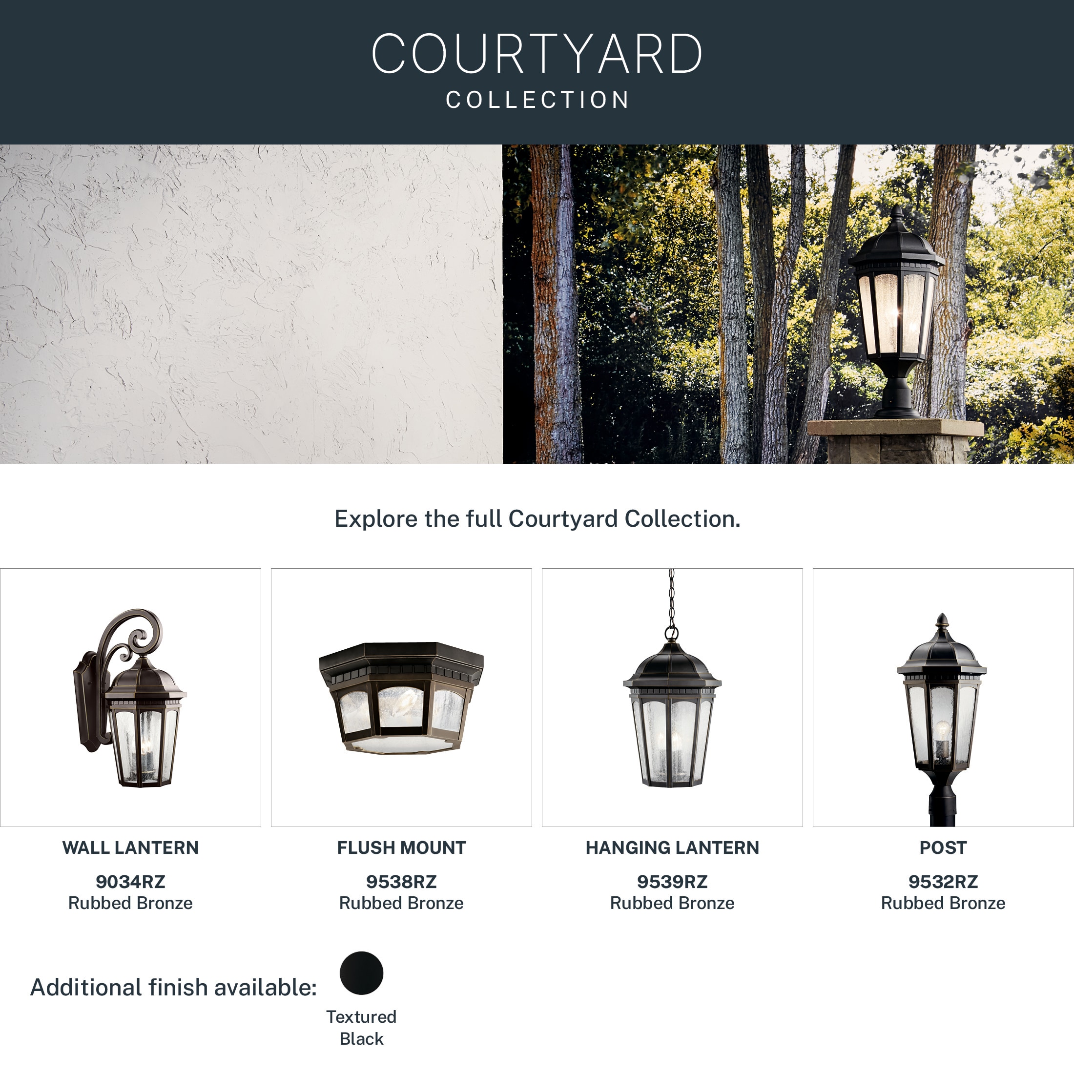 Kichler 9034RZ Outdoor-Wall-Lighting - View #7