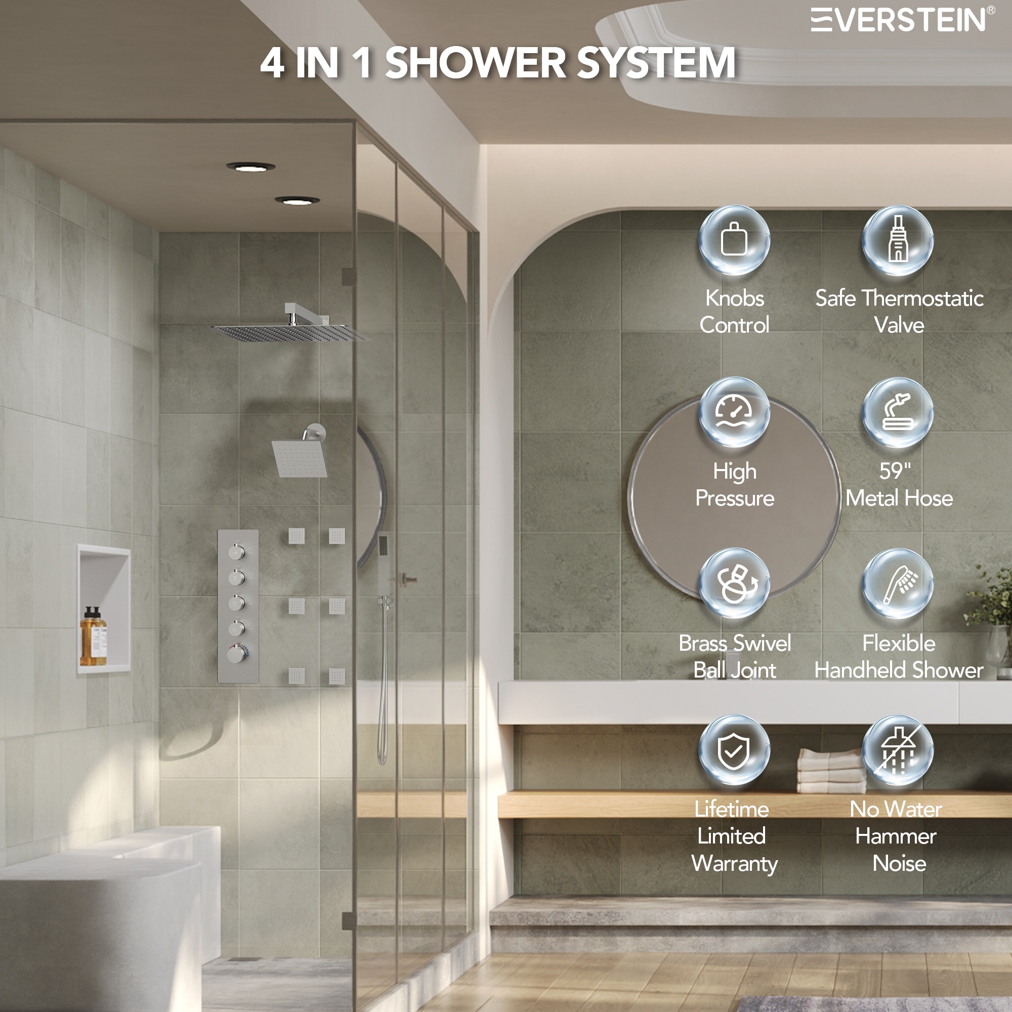EVERSTEIN Q-929-OTOP Tub-Shower-Faucets - View #8