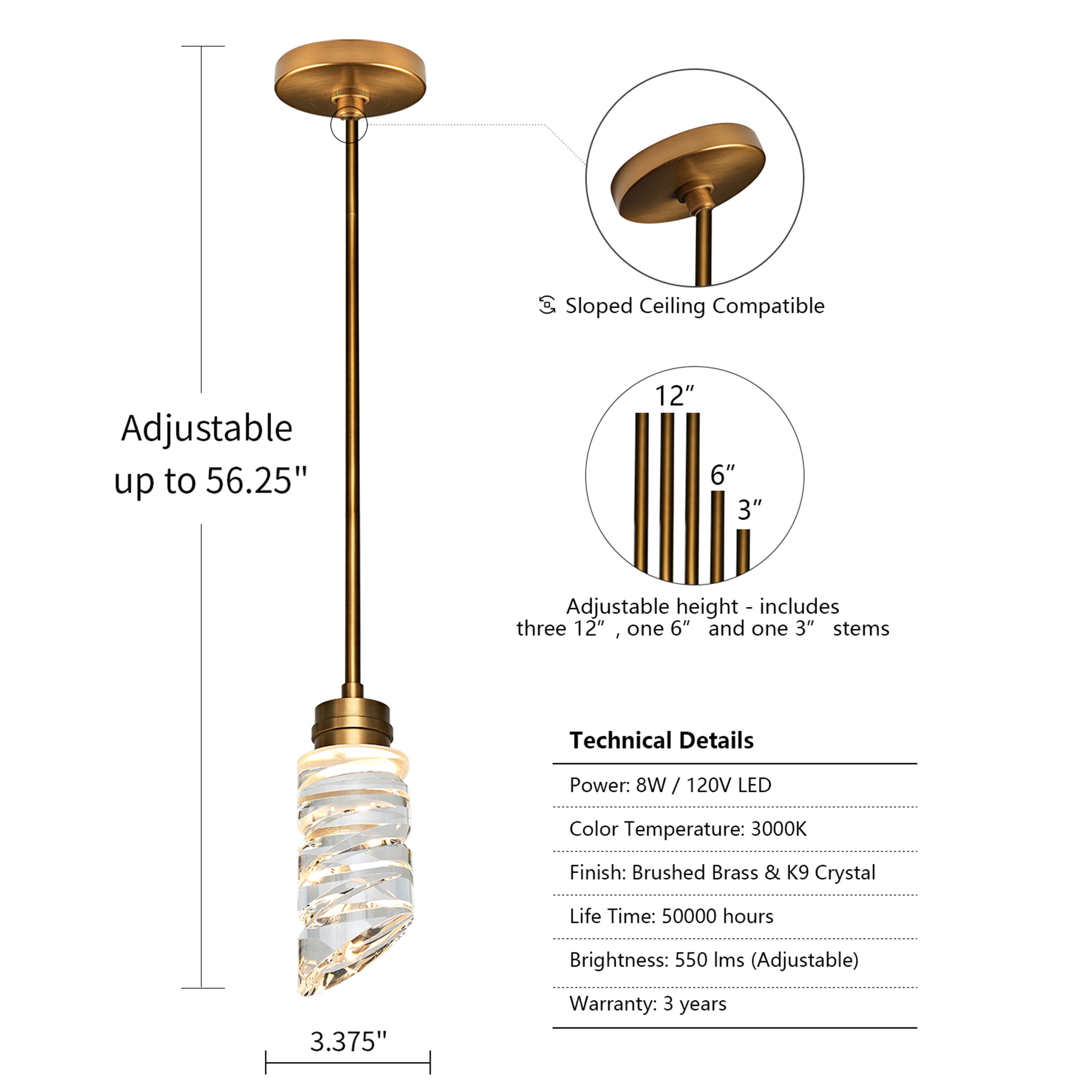 C Cattleya LPL-531011-BB Pendant-Lights - View #5