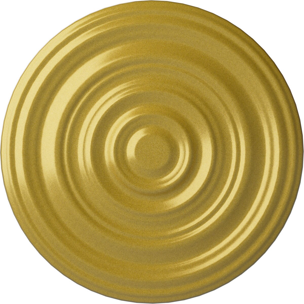 Ekena Millwork CM29CARGS Carton Smooth 29.125-in W x 29.125-in L Painted Rich Gold Polyurethane Split Ceiling Medallion