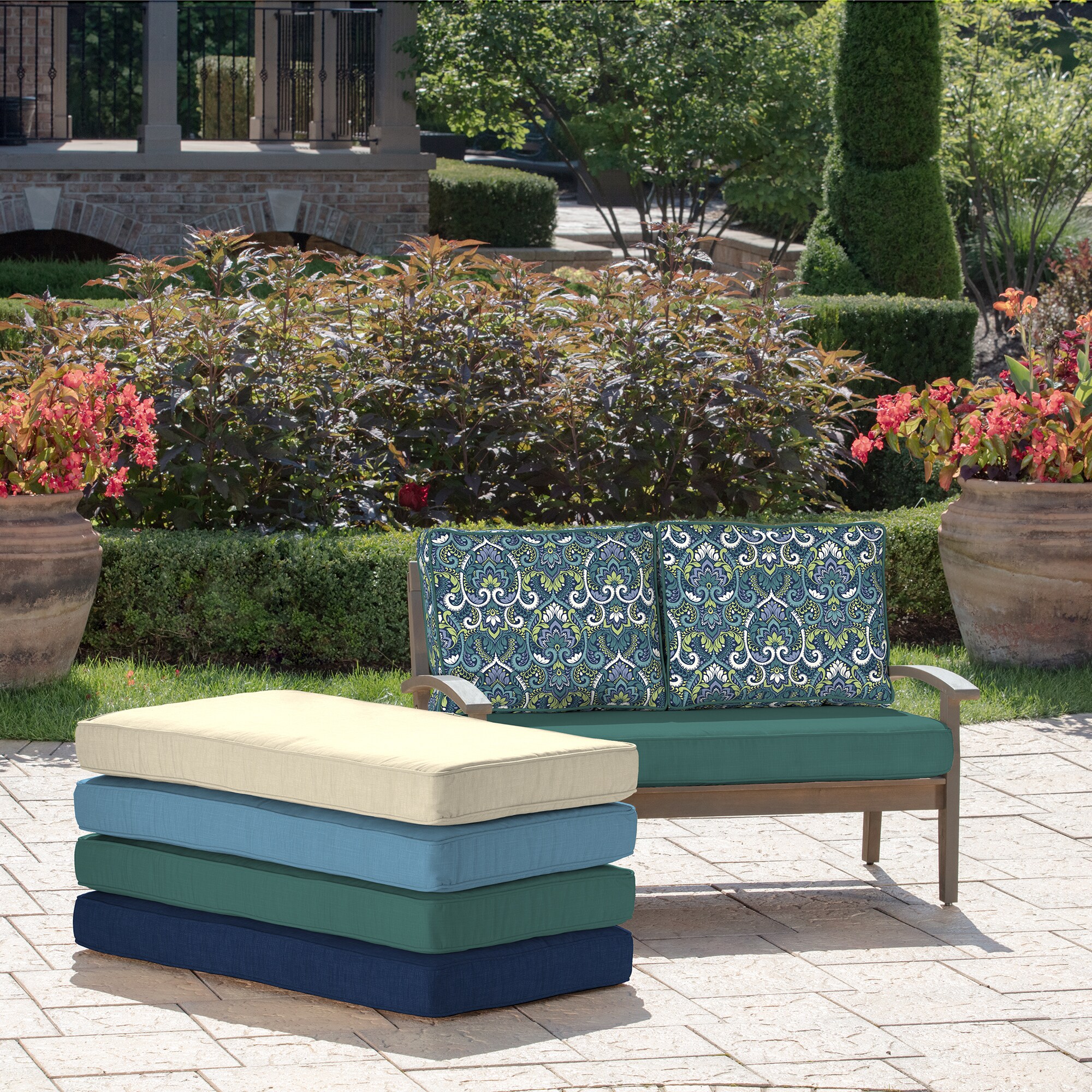 Deep seat clearance loveseat patio cushions