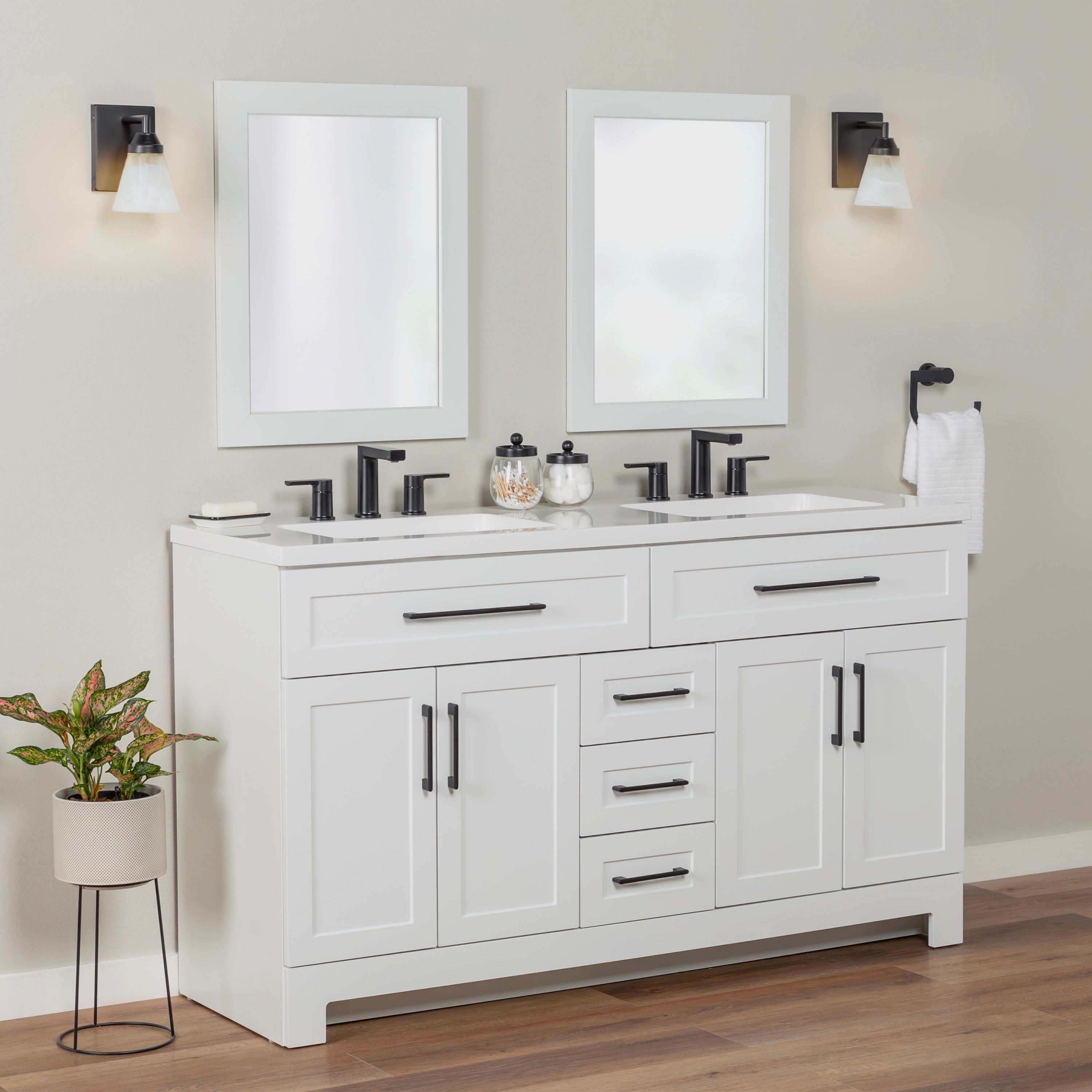 Style Selections CU60P2-WH Bath-Vanity-Combo - View #6
