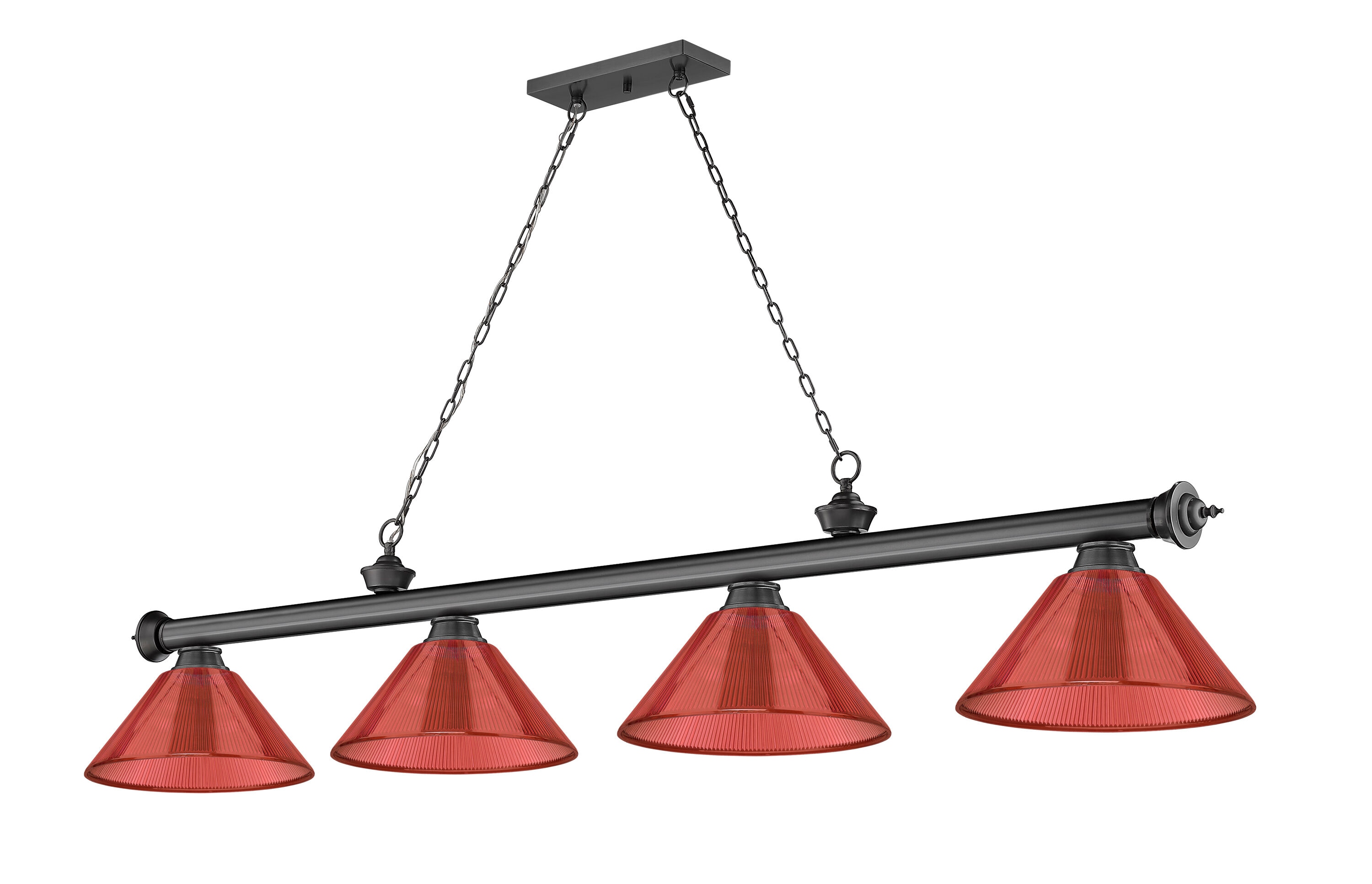 Z-Lite 2306-4BP-ARBG Pool-Table-Lighting - View #5