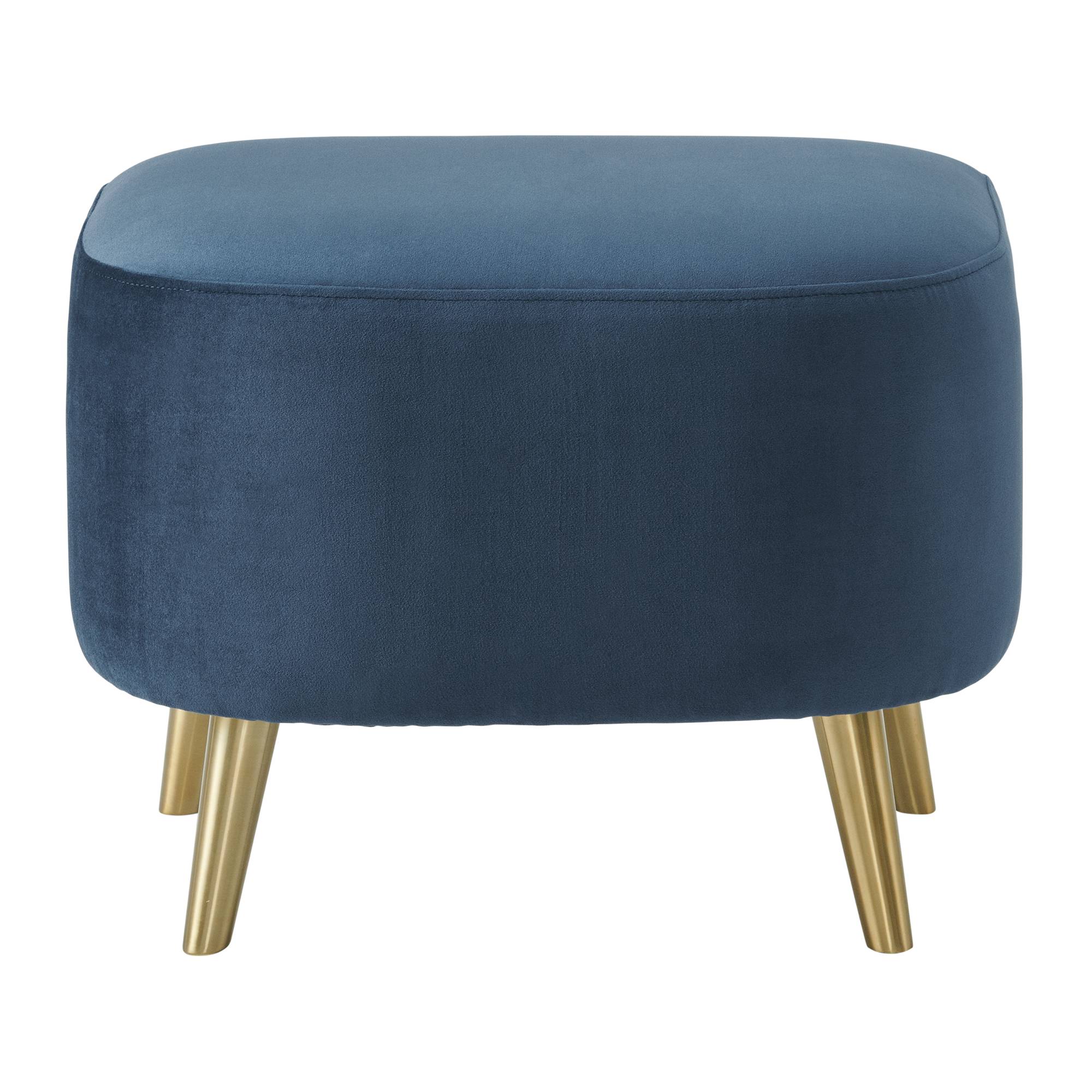 Picket House Furnishings UTI286000E Taryn Modern Navy Ottoman