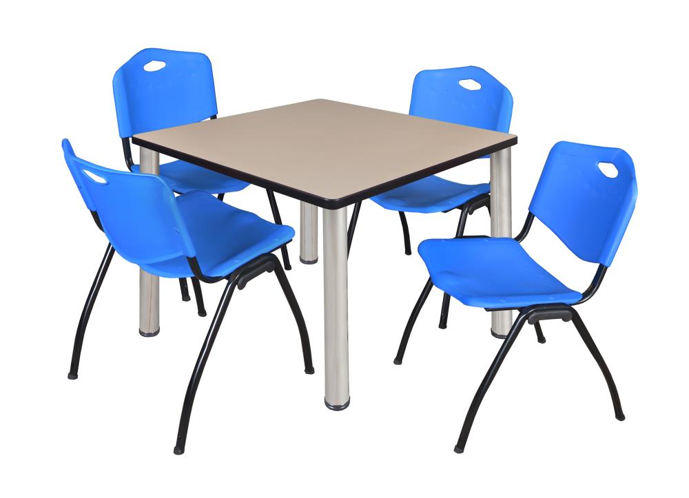 Regency TB4242BEBPCM47BE Breakroom Off-white 4-Person Training Table (42-in W x 29-in H)