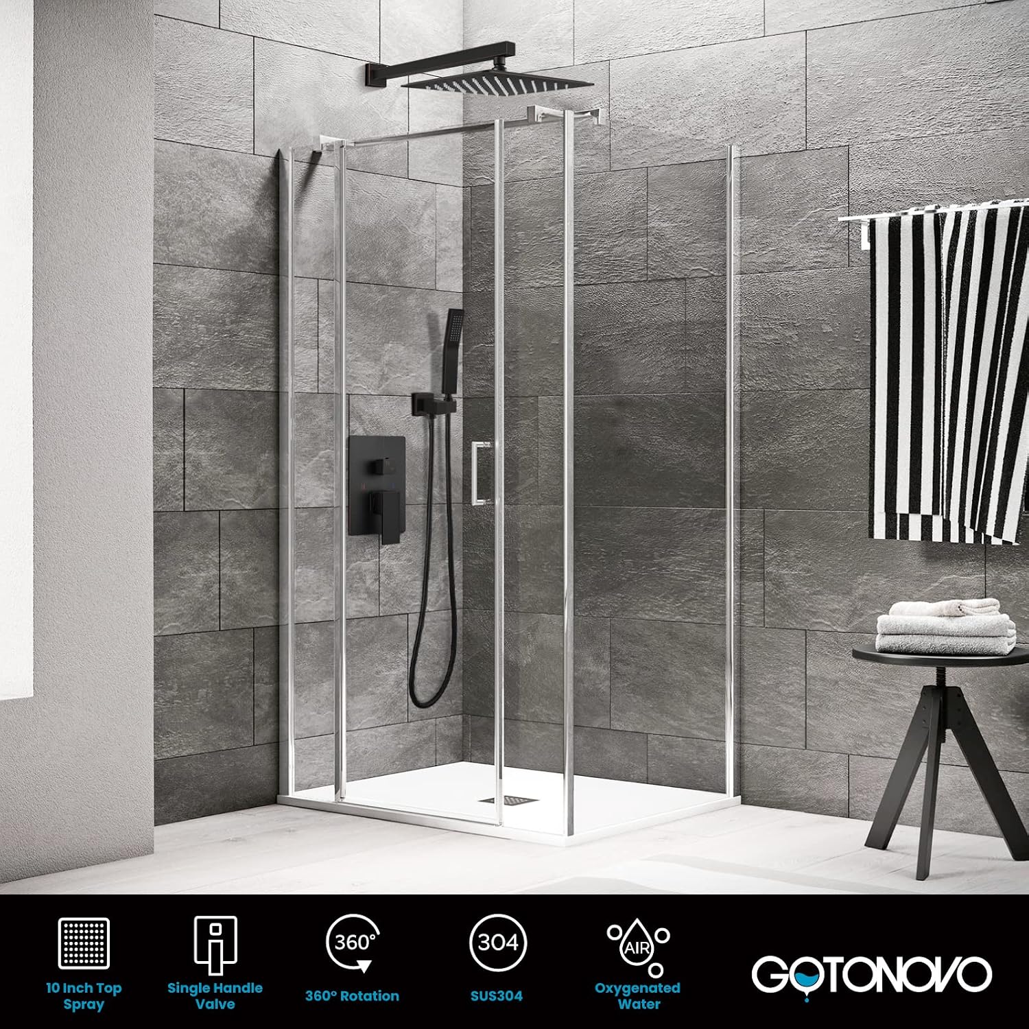GOTONOVO Y1-B098TMYKXC Tub-Shower-Faucets - View #5