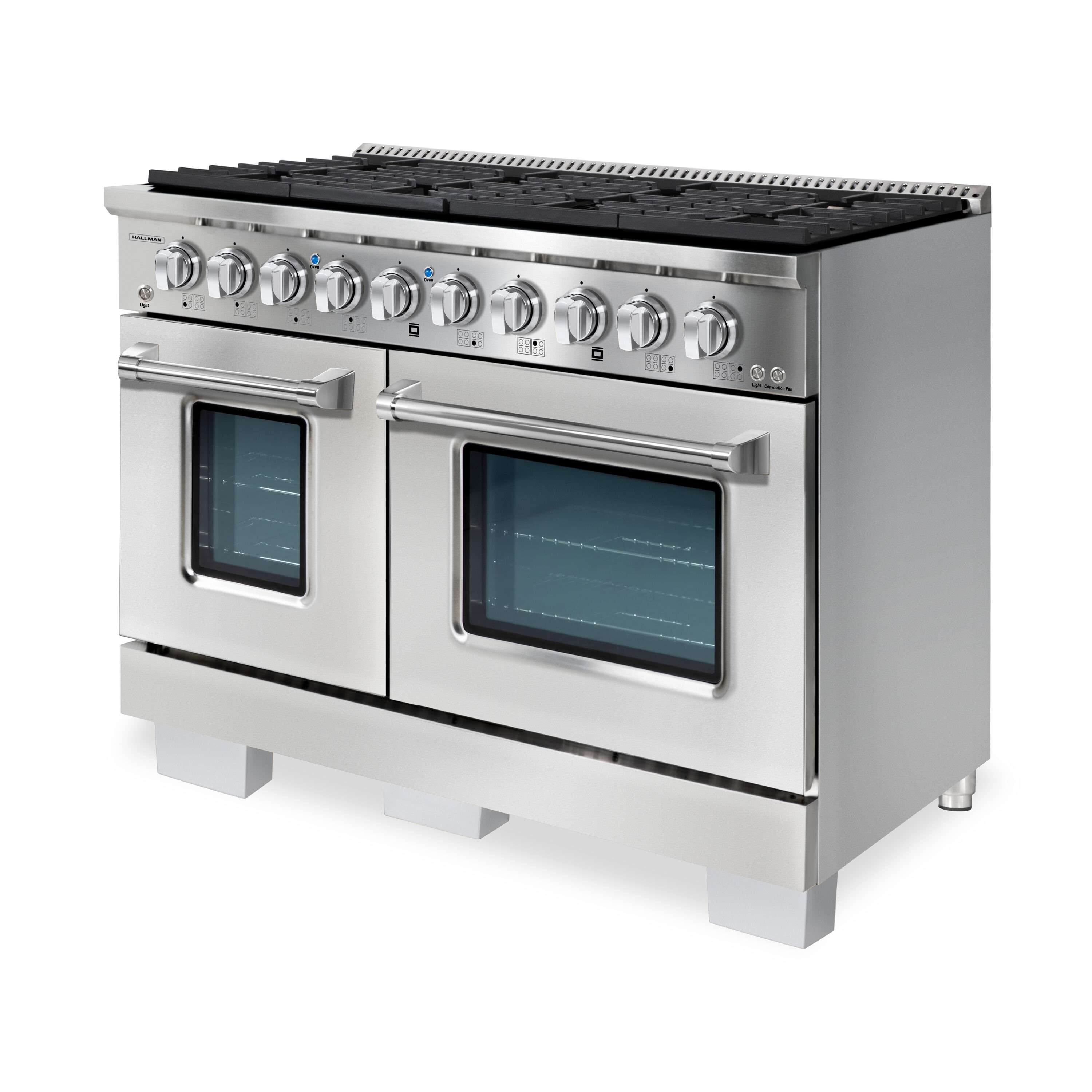 Hallman HBRG48CMSS Double-Oven-Gas-Ranges - View #2
