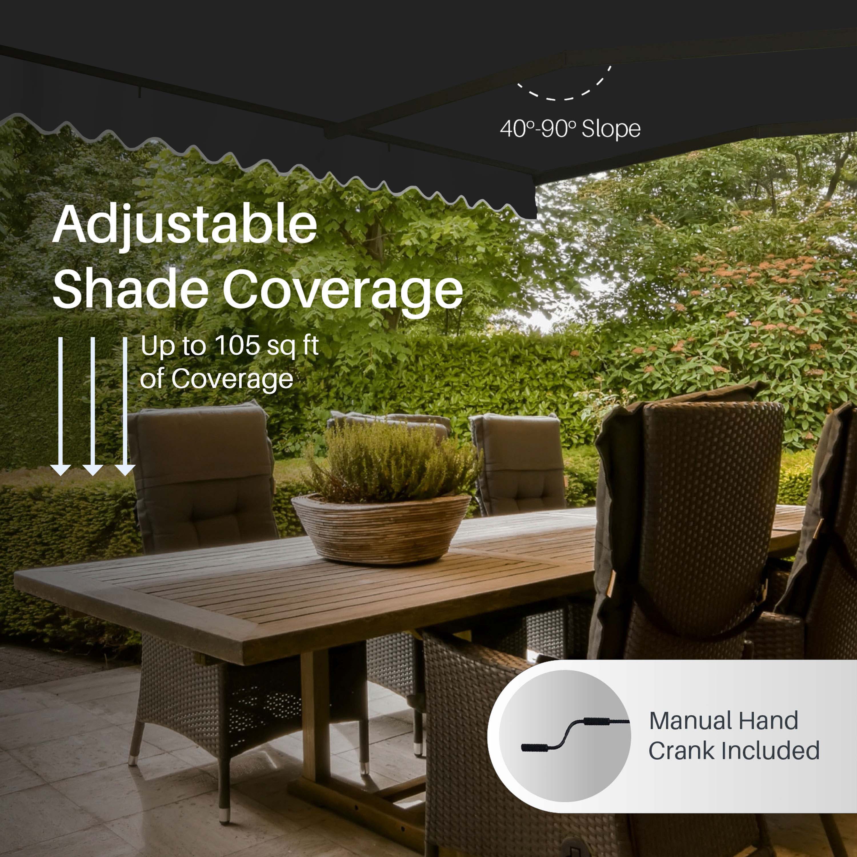 ALEKO AB12X10BK81-LO awnings - View #4