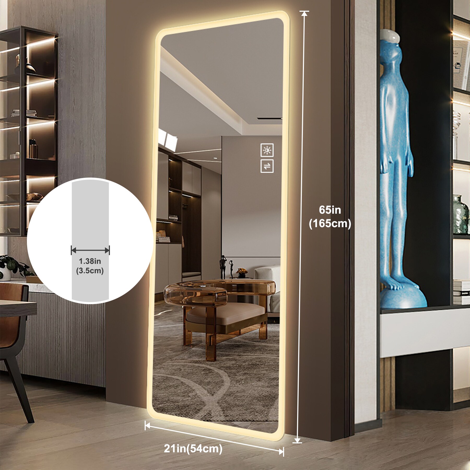 LIVIZA DPG53420BK Decor-Mirrors - View #10