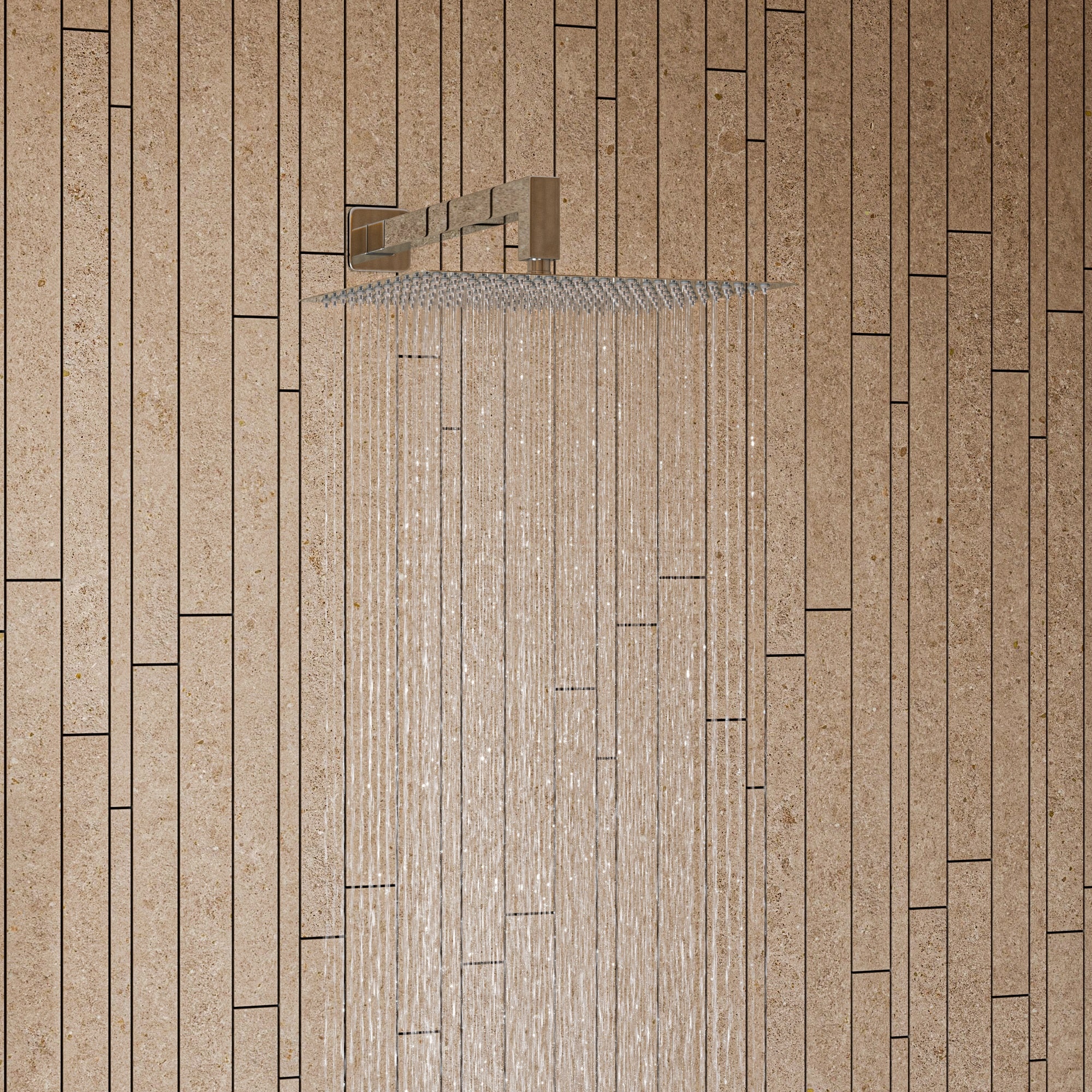 ALFI RAIN12S-PSS 1.0 -Spray Polished Stainless Steel 12-in Square Fixed Rain Shower Head 1.8 GPM