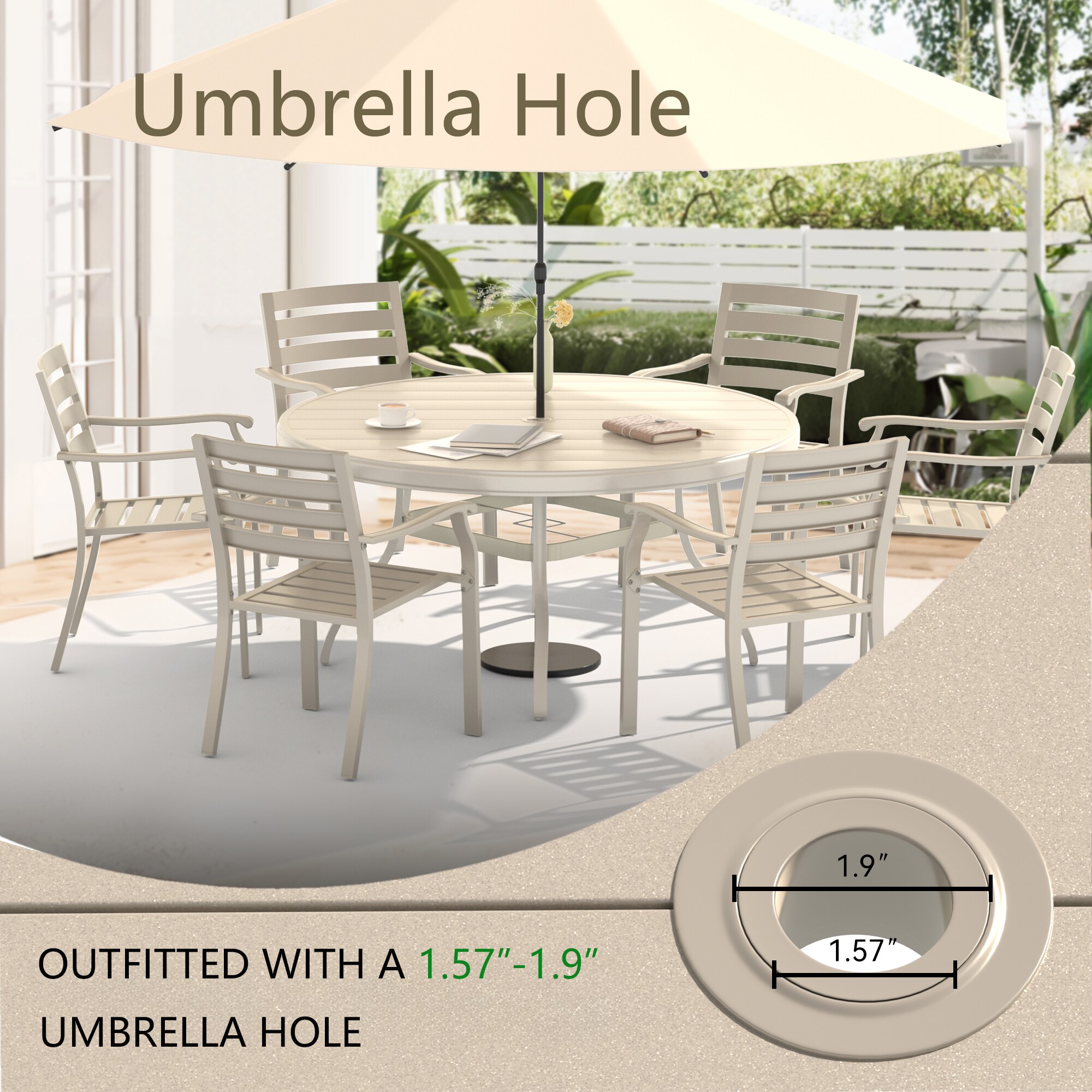 LOVMOR SF-WO-W213S00056 Patio-Tables - View #3