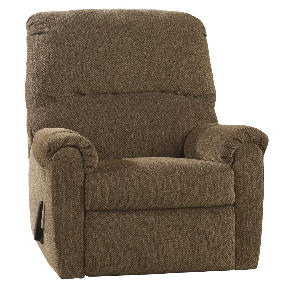 Flash Furniture Pranit Walnut Chenille Recliner at Lowes.com