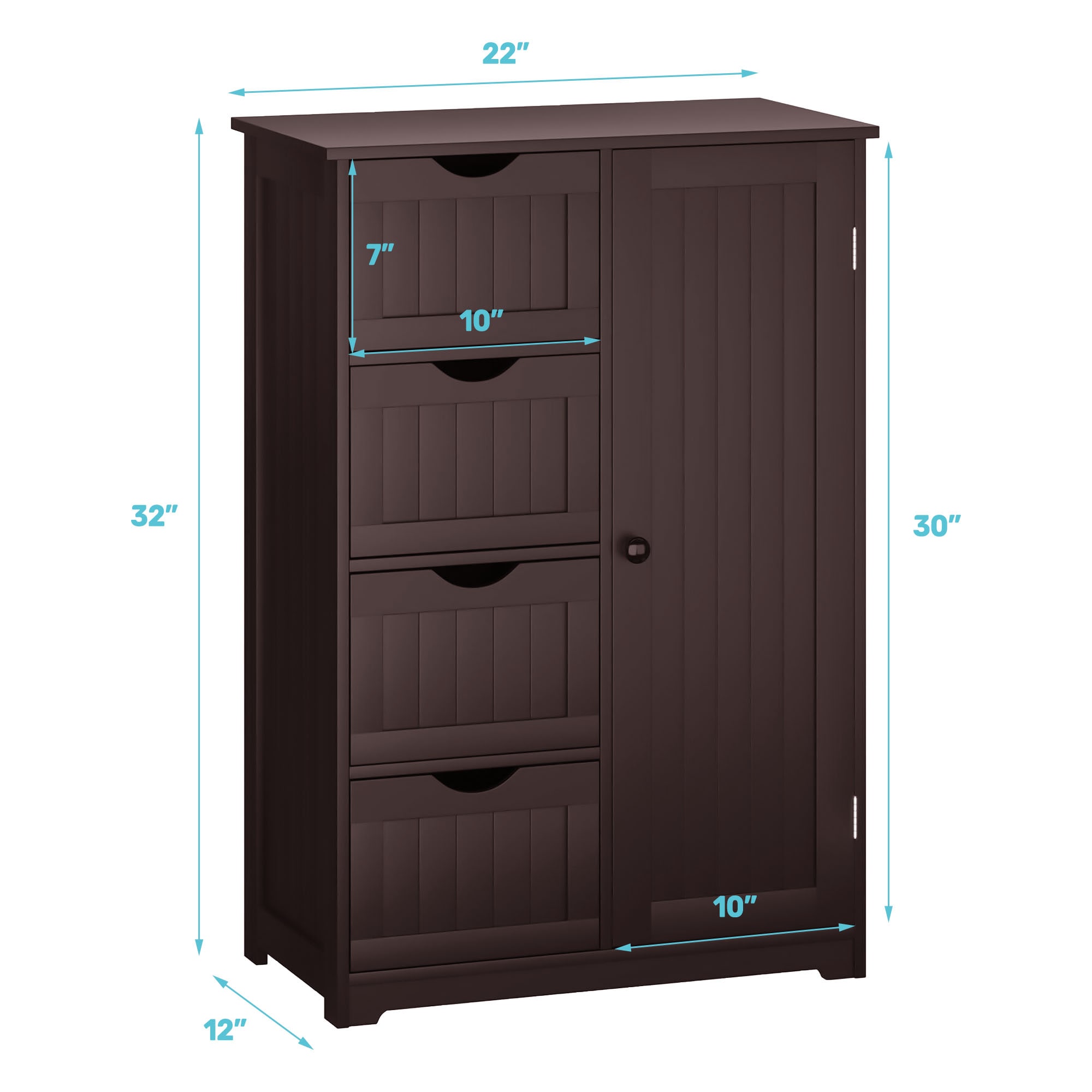 WELLFOR OUJ65930CF Linen-Cabinets - View #2