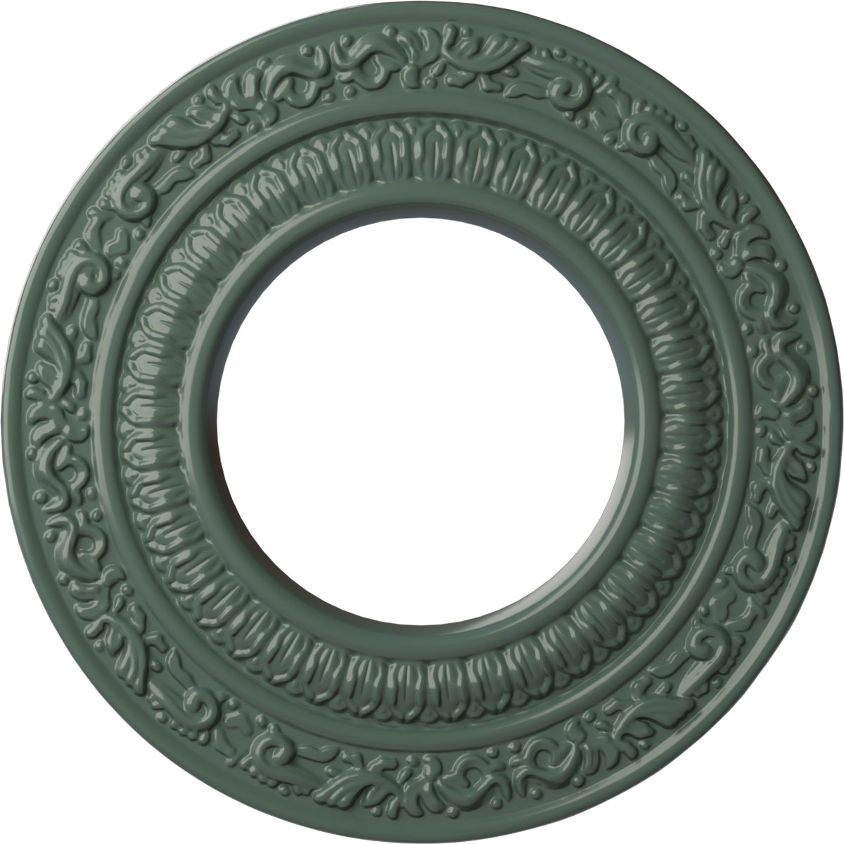 Ekena Millwork CM08ADCBF Andrea 8.125-in W x 8.125-in L Painted Cloud Burst Polyurethane Whole Ceiling Medallion