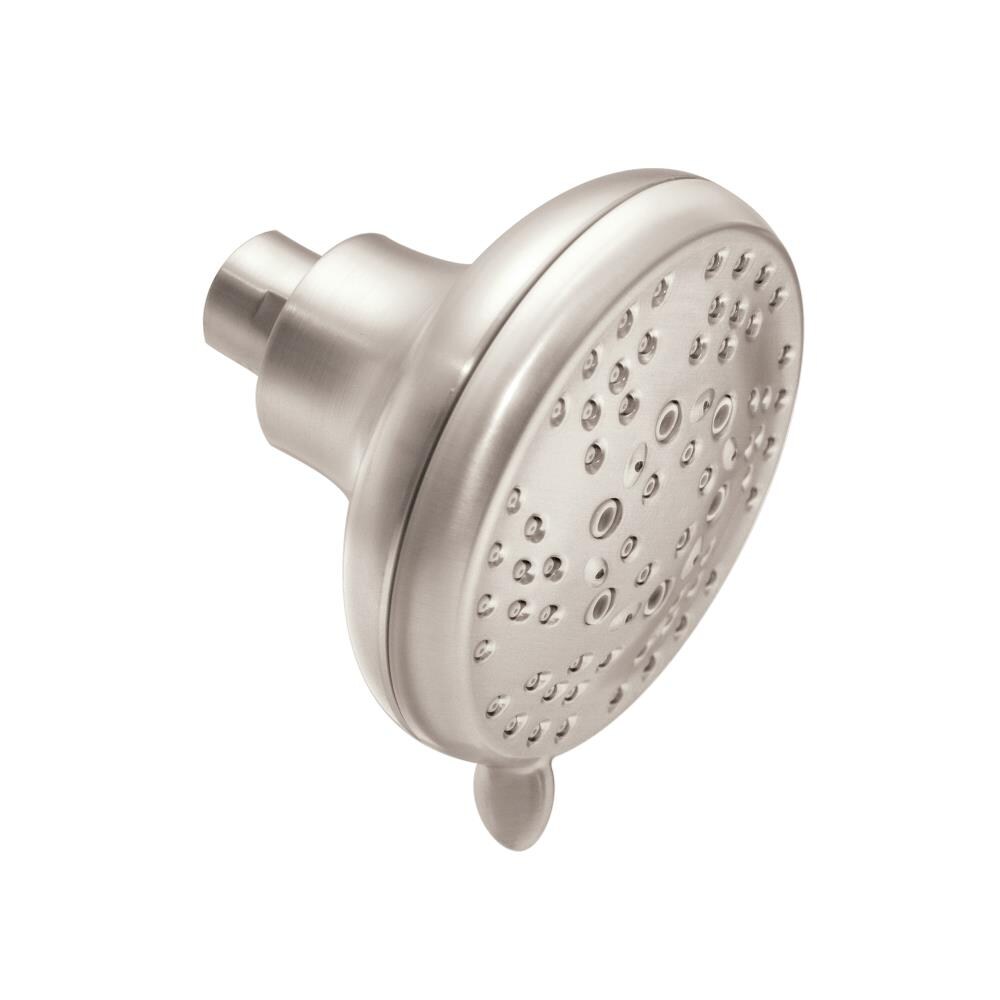 Moen Brushed Nickel 4 In Round Fixed Shower Head 1 75 GPM 6 6 LPM At   08568308 