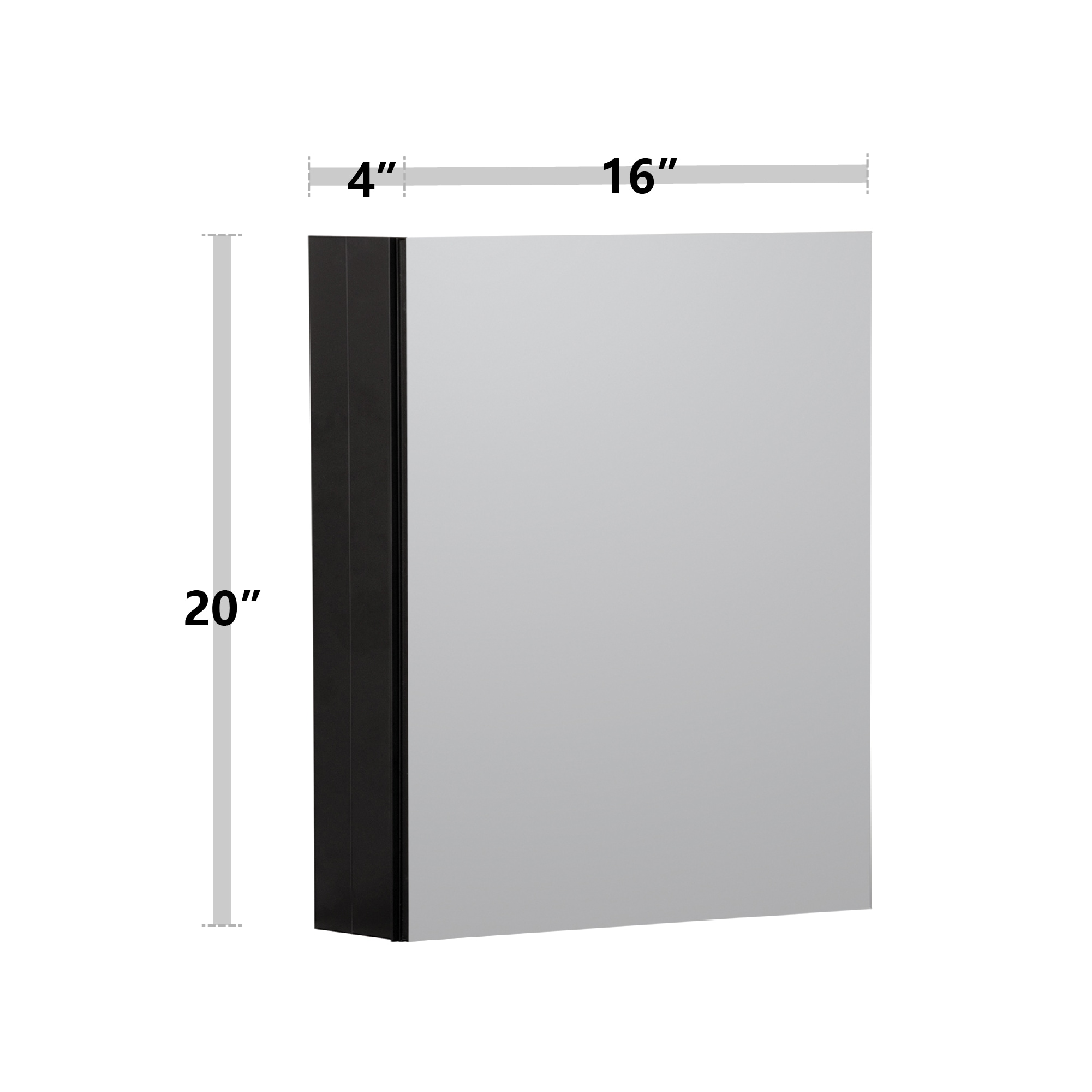 WELLFOR KAFMCB2S16-20 Bathroom-Medicine-Cabinets - View #7