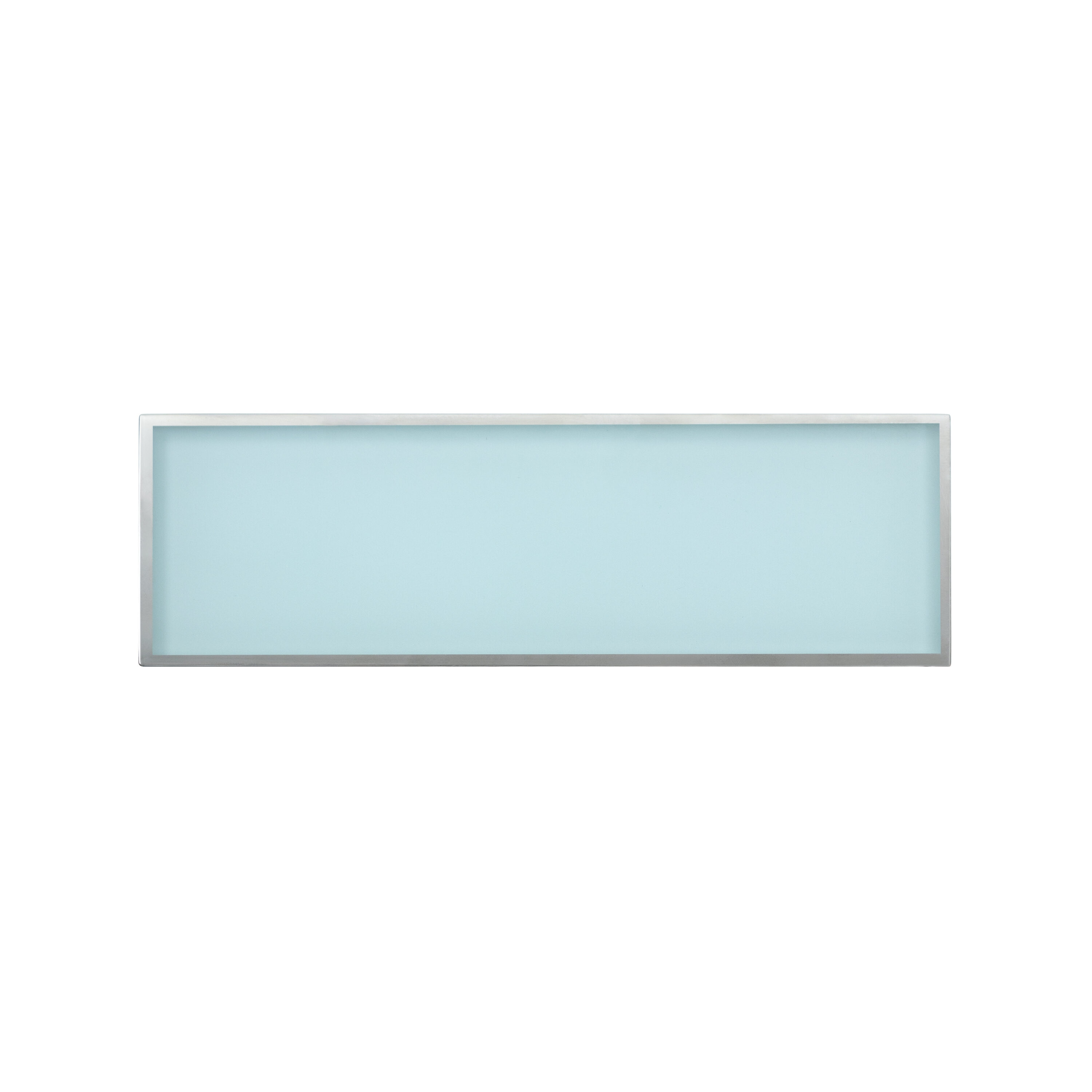 WS Tiles WST-18MT Metal Trim Series Baby Blue 3-in x 9-in Polished Glass Wall Tile (5-sq. ft/ Carton)