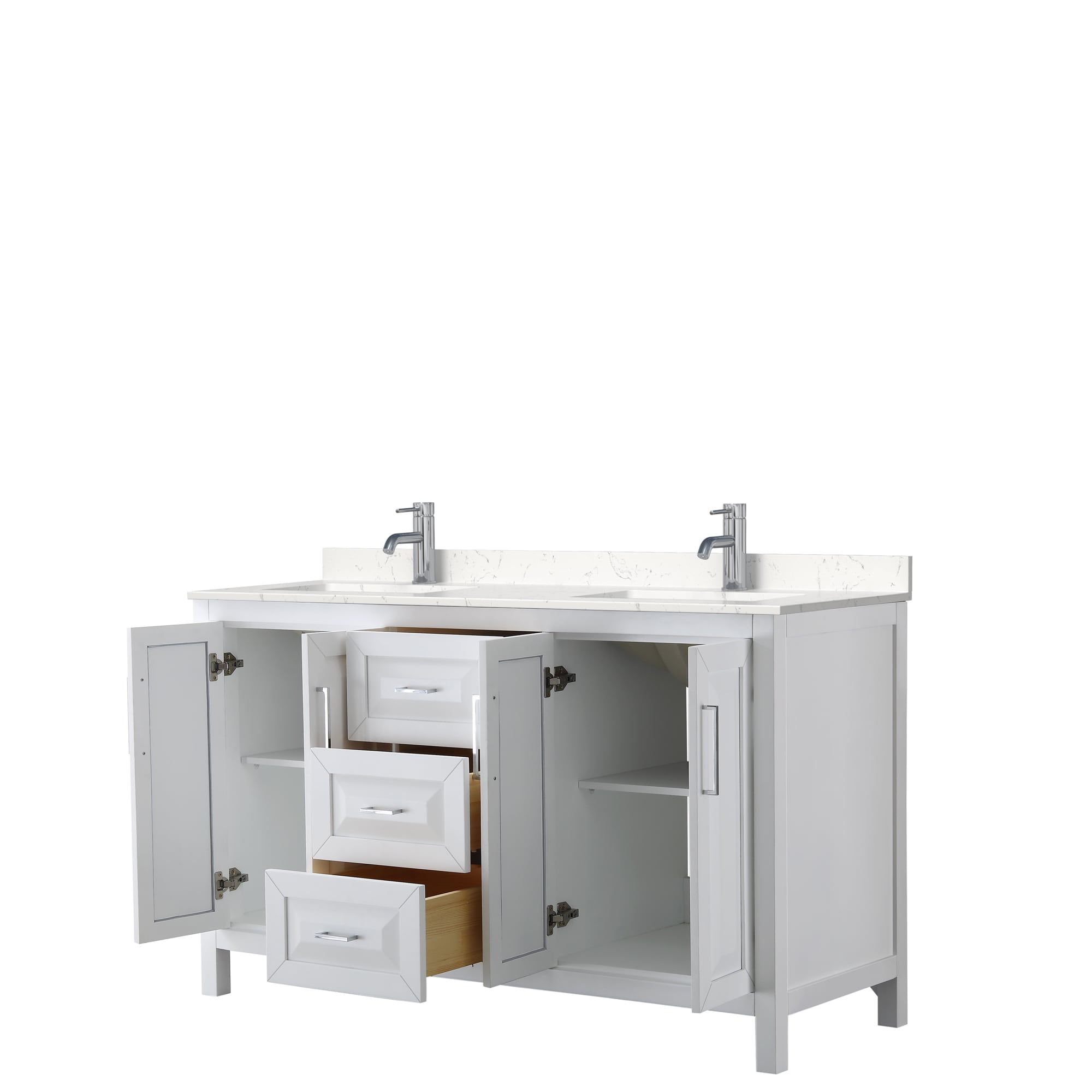 Wyndham Collection WCV252560DWHC2UNSMXX Bath-Vanity-Combo - View #2
