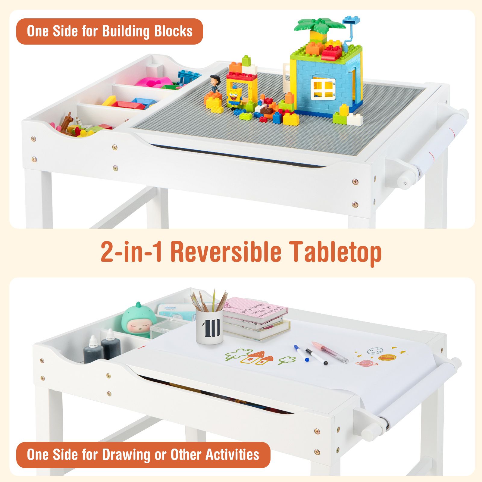 Slickblue D-CO-HW42001YU Kids-Play-Tables - View #3