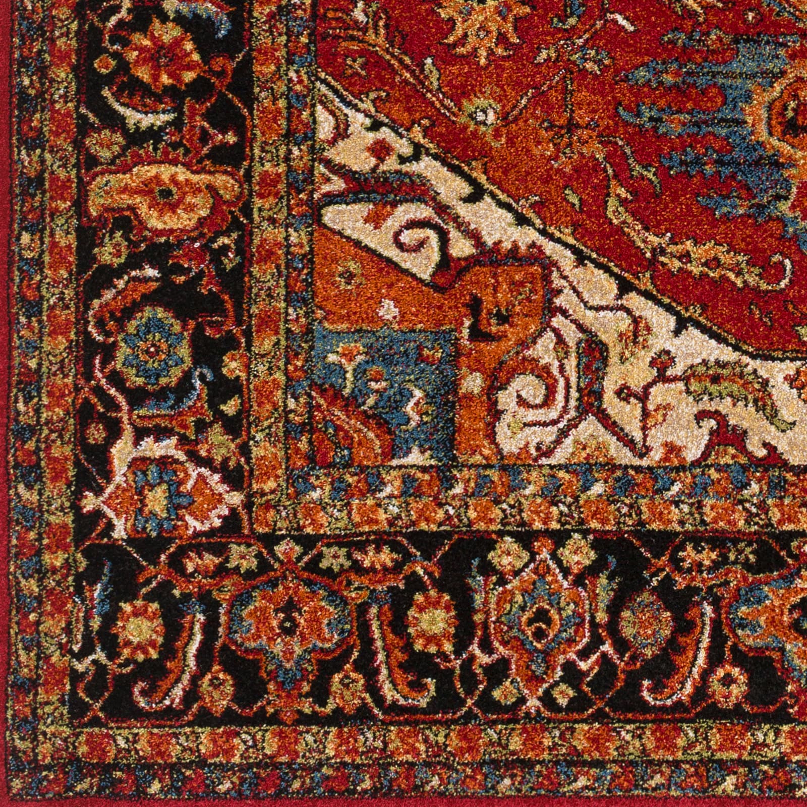 Livabliss Serapi 8 X 10 Burgundy Indoor Border Oriental Area Rug ...