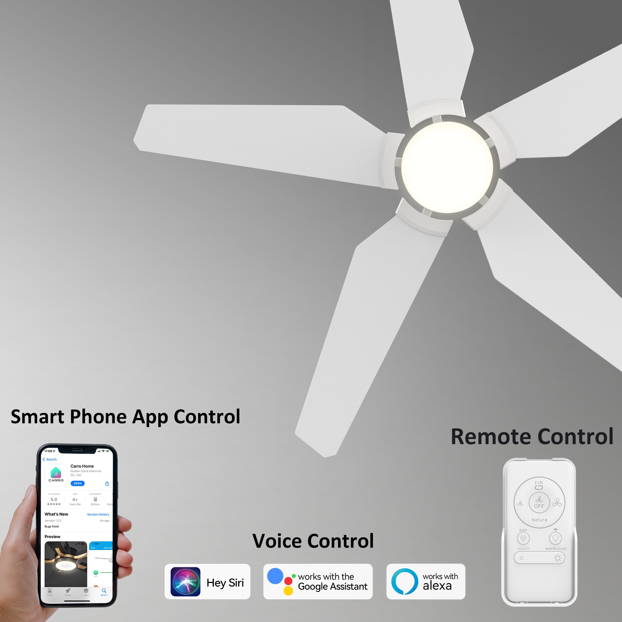 CARRO USA LS485B-L22-W1-1-FM Ceiling-Fans - View #2