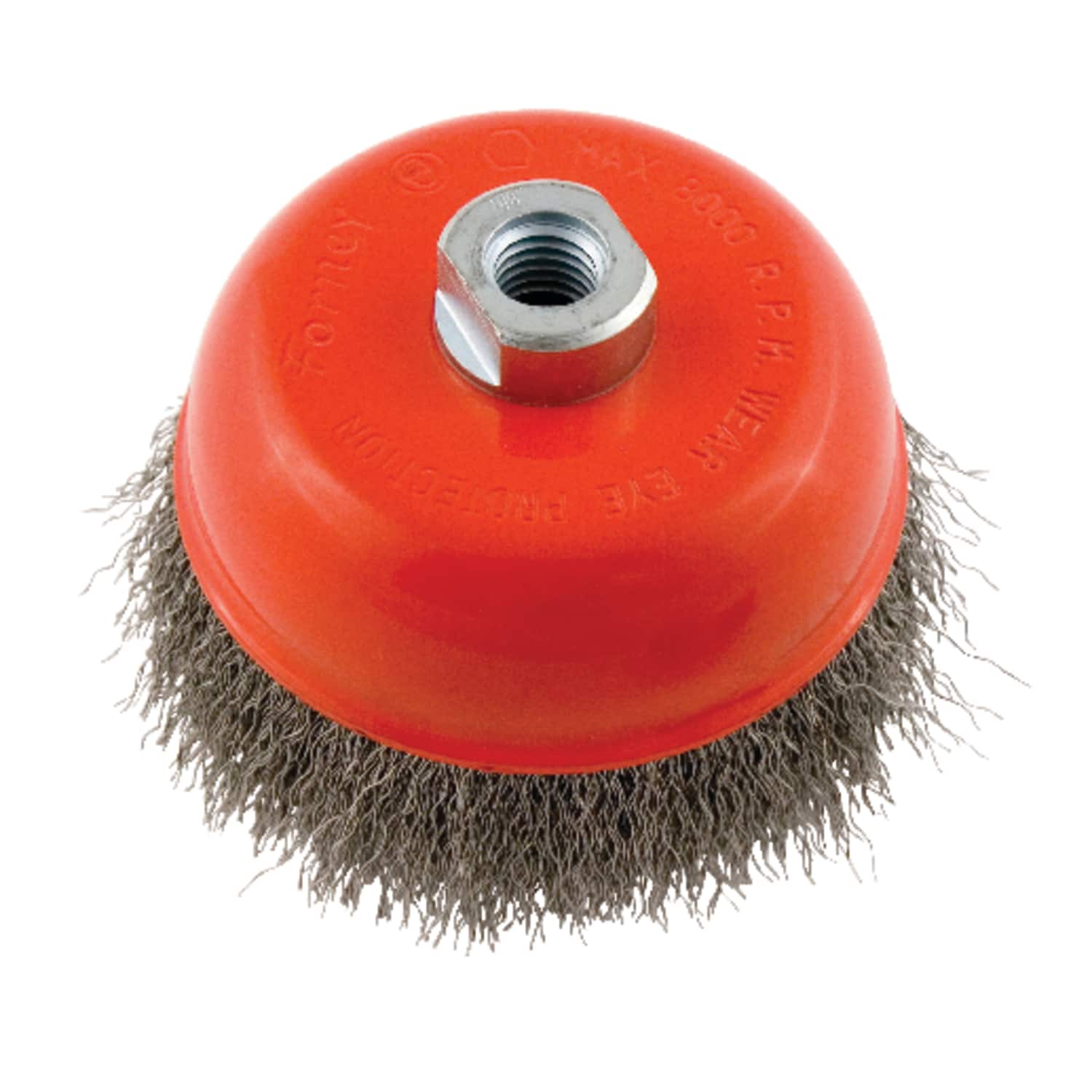 Forney  5 in. D X 5/8 in. Crimped Steel Cup Brush 8000 rpm 1 pc