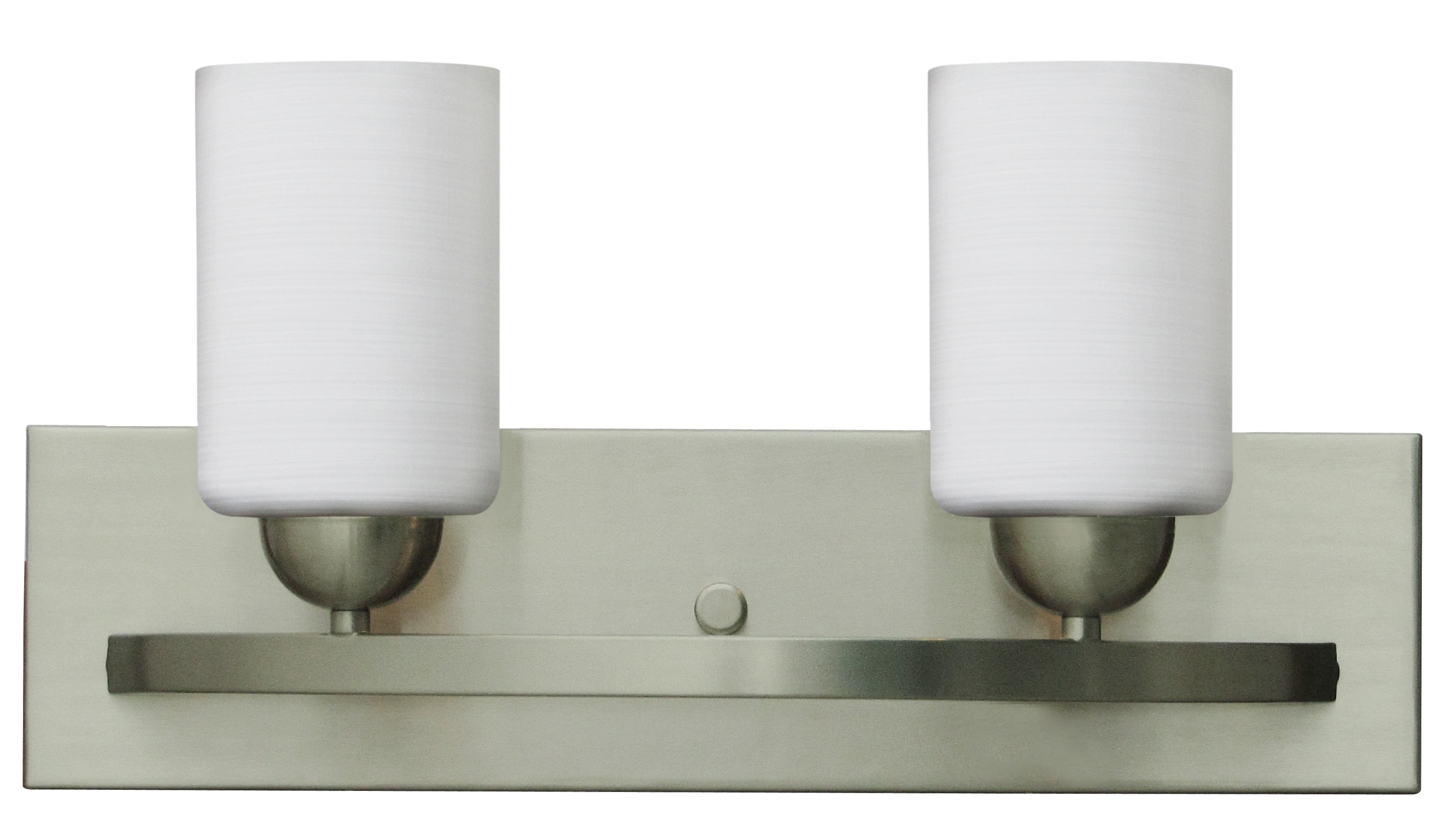 Whitfield Lighting VL2010-2WLNSS 18.1-in 2-Light Satin Steel Transitional Vanity Light