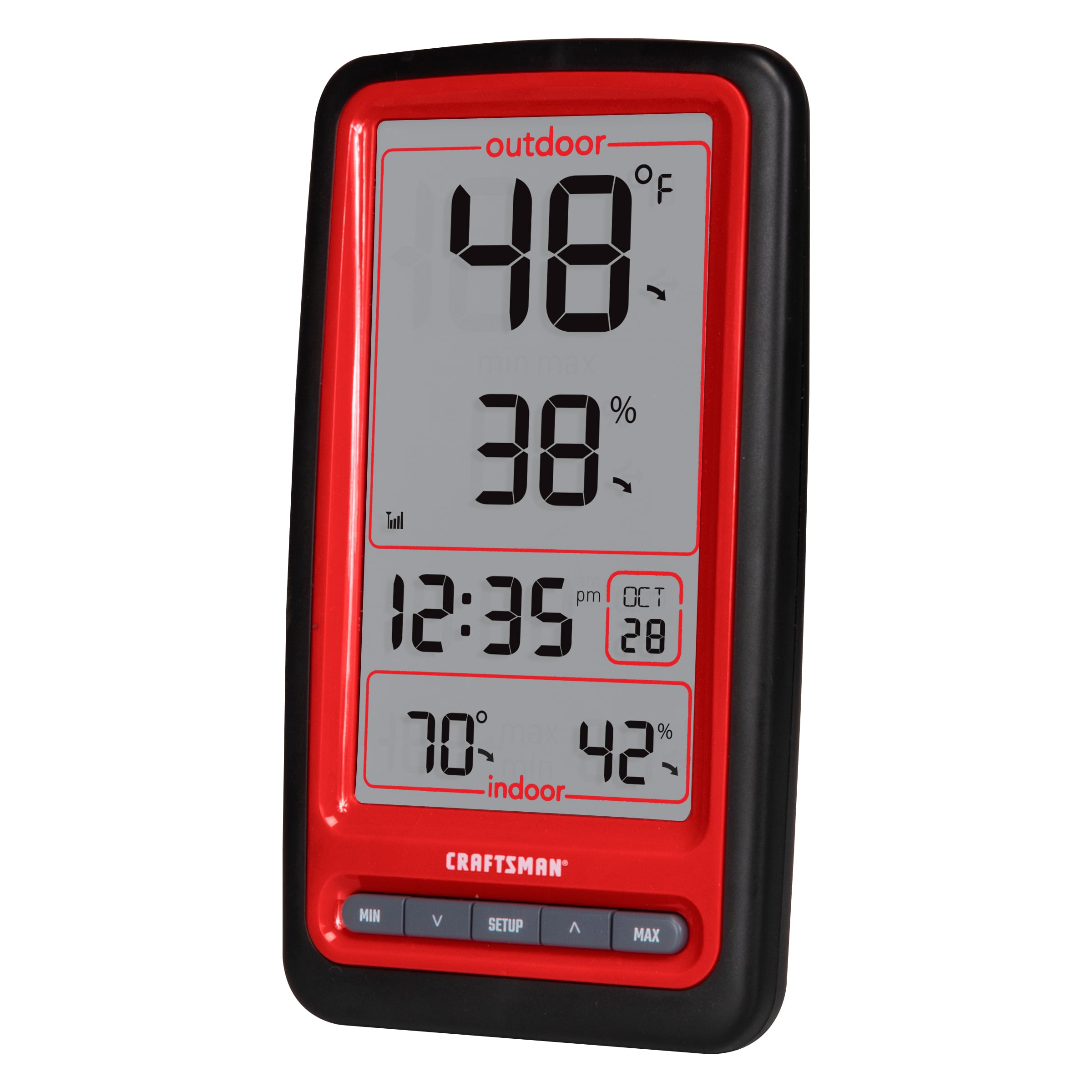 CRAFTSMAN Craftsman Digital Thermometer in the Thermometer Clocks  department at