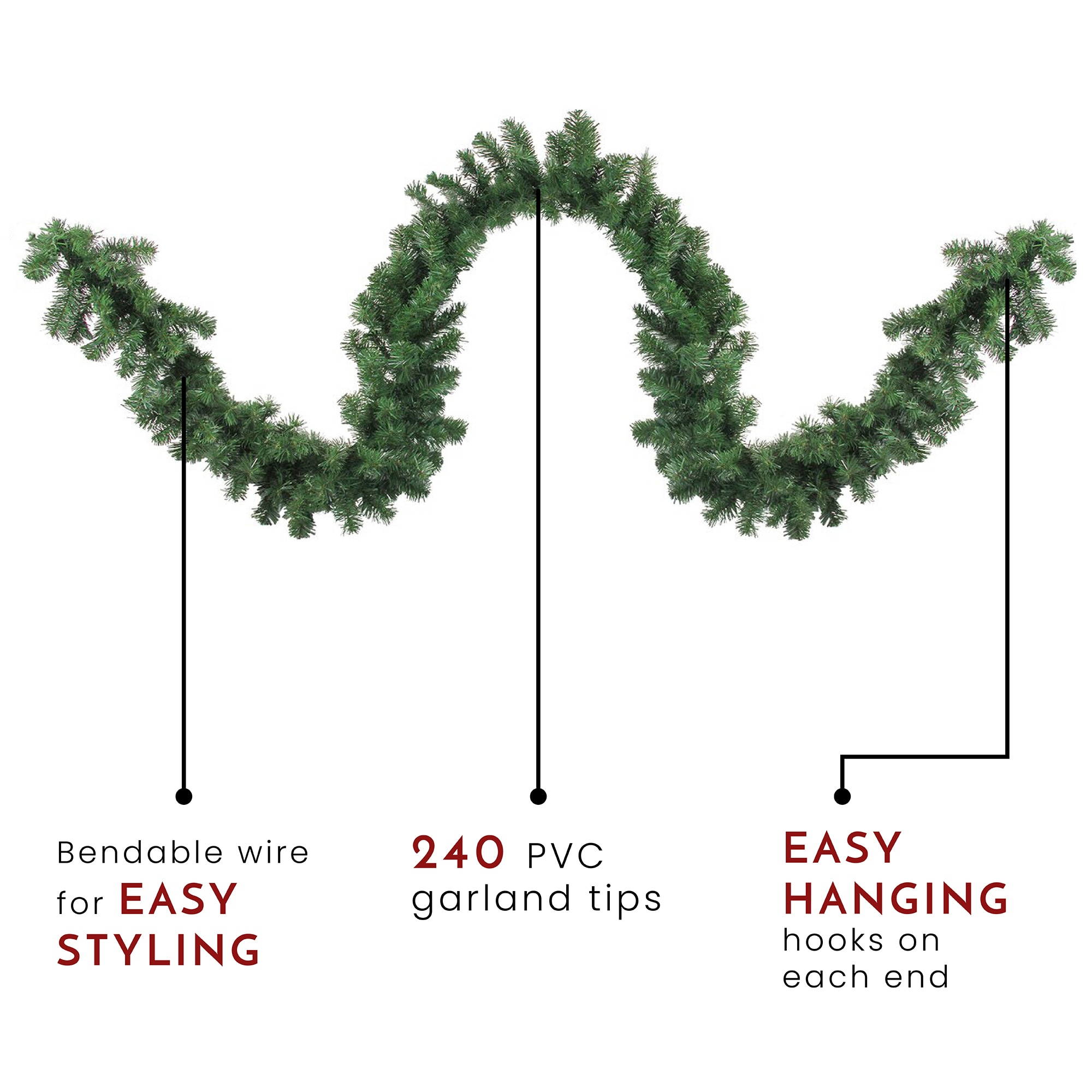 Northlight 32915330 Artificial-Christmas-Garland - View #4