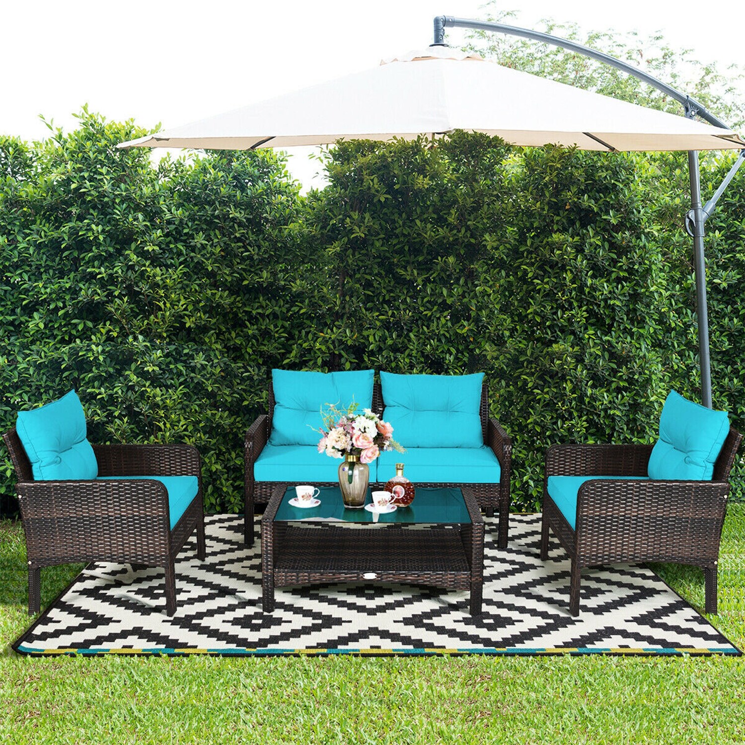 Forclover HYFE-68637ATU Patio-Conversation-Sets - View #6