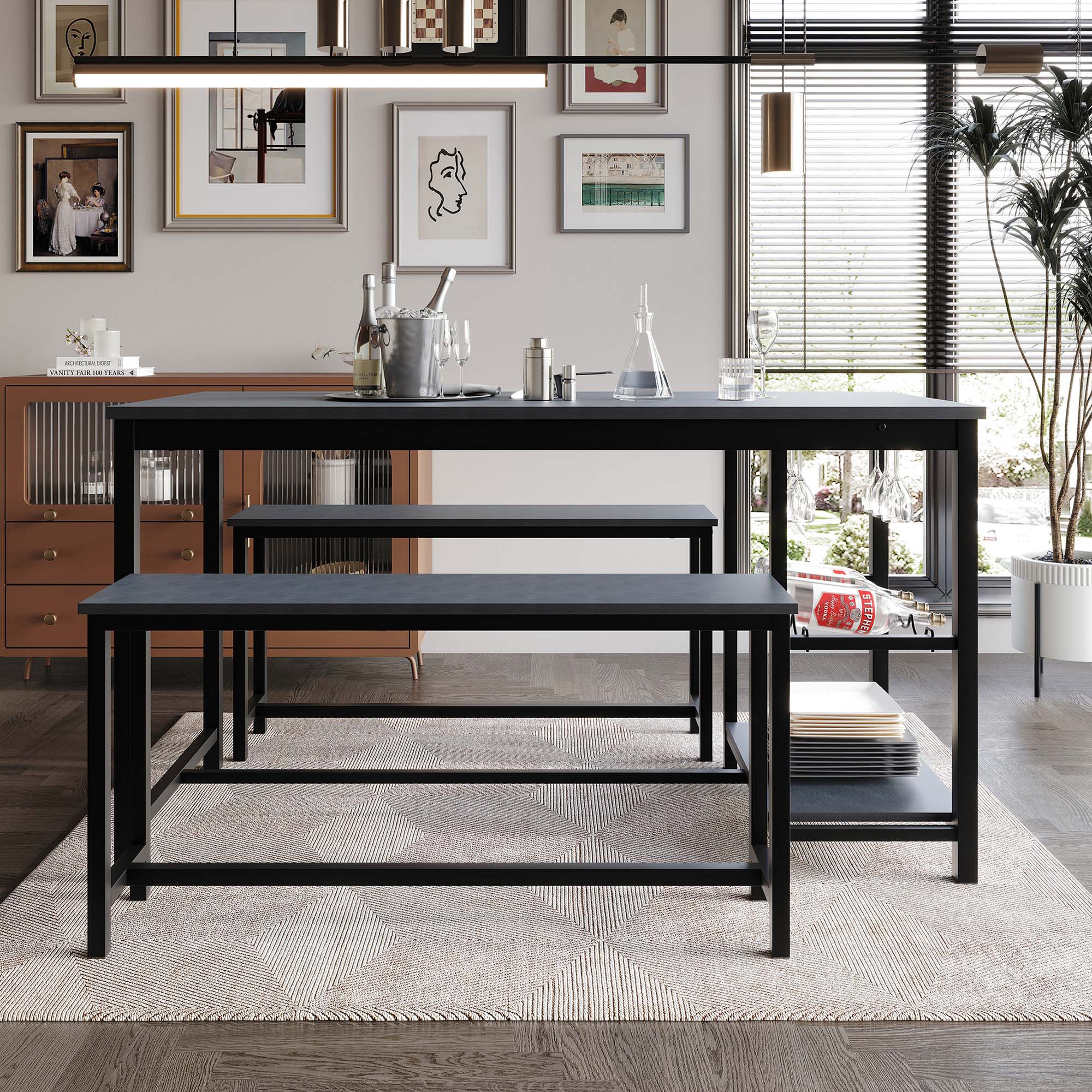CasePiece CM669T54-BK-MT-3X Dining-Sets - View #2
