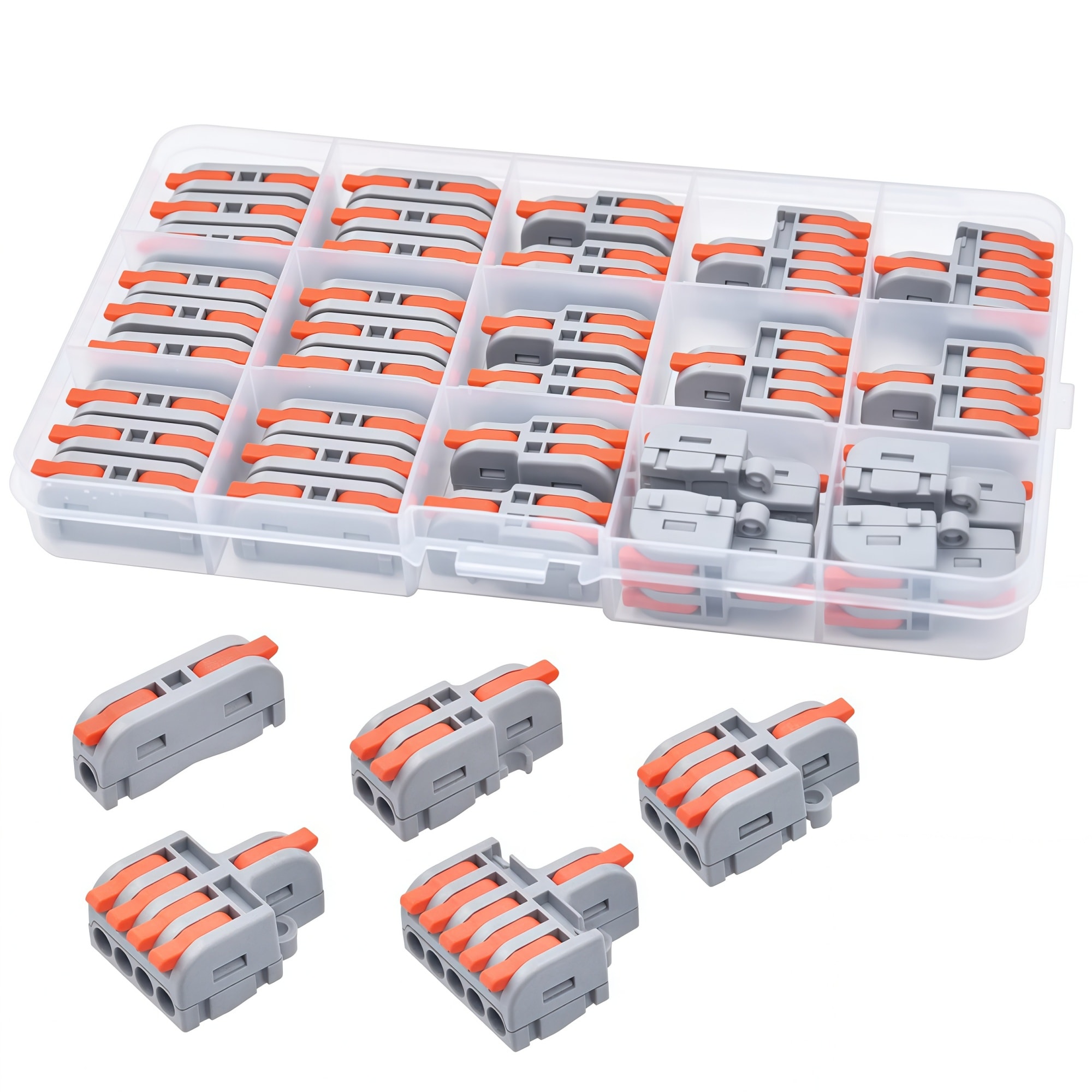 Numhew 1in 32 Quick Connect Orange Lever Wire Connectors Kit