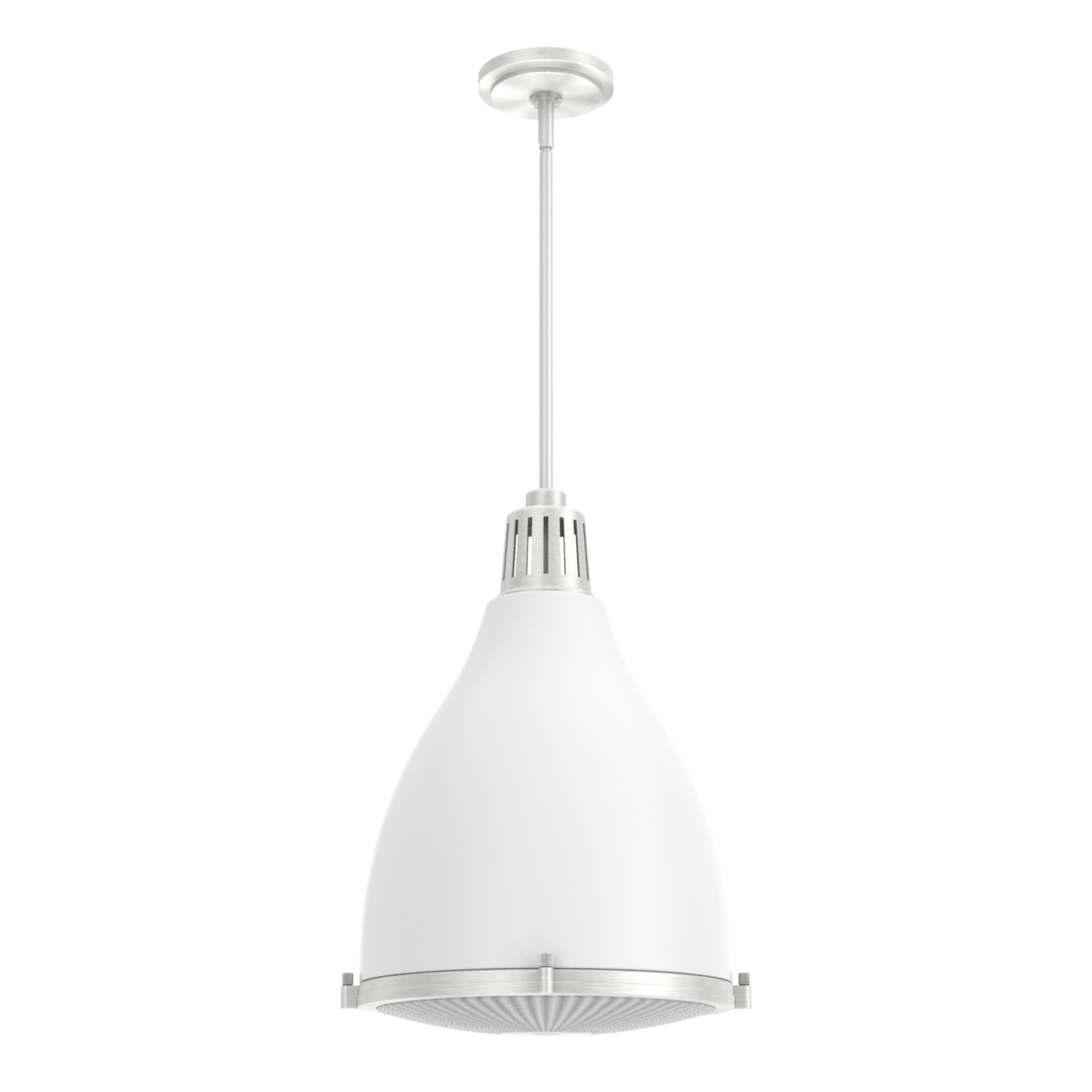 Hunter Bluff View 3-Light Soft Sage Transitional Clear Glass Dome LED Medium Hanging Pendant Light