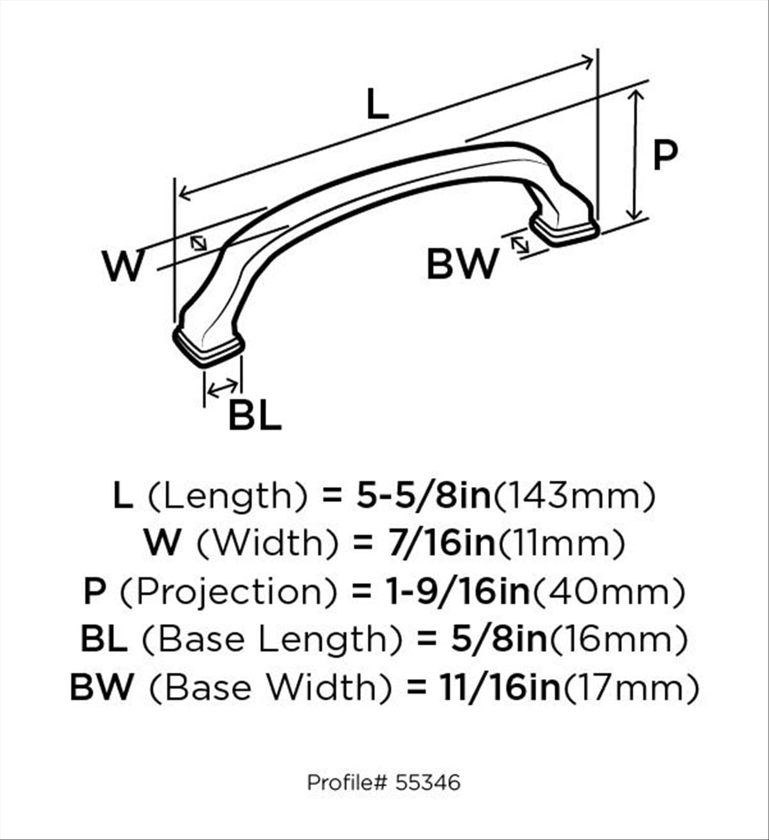 Amerock BP55346GB Cabinet-Pulls - View #8