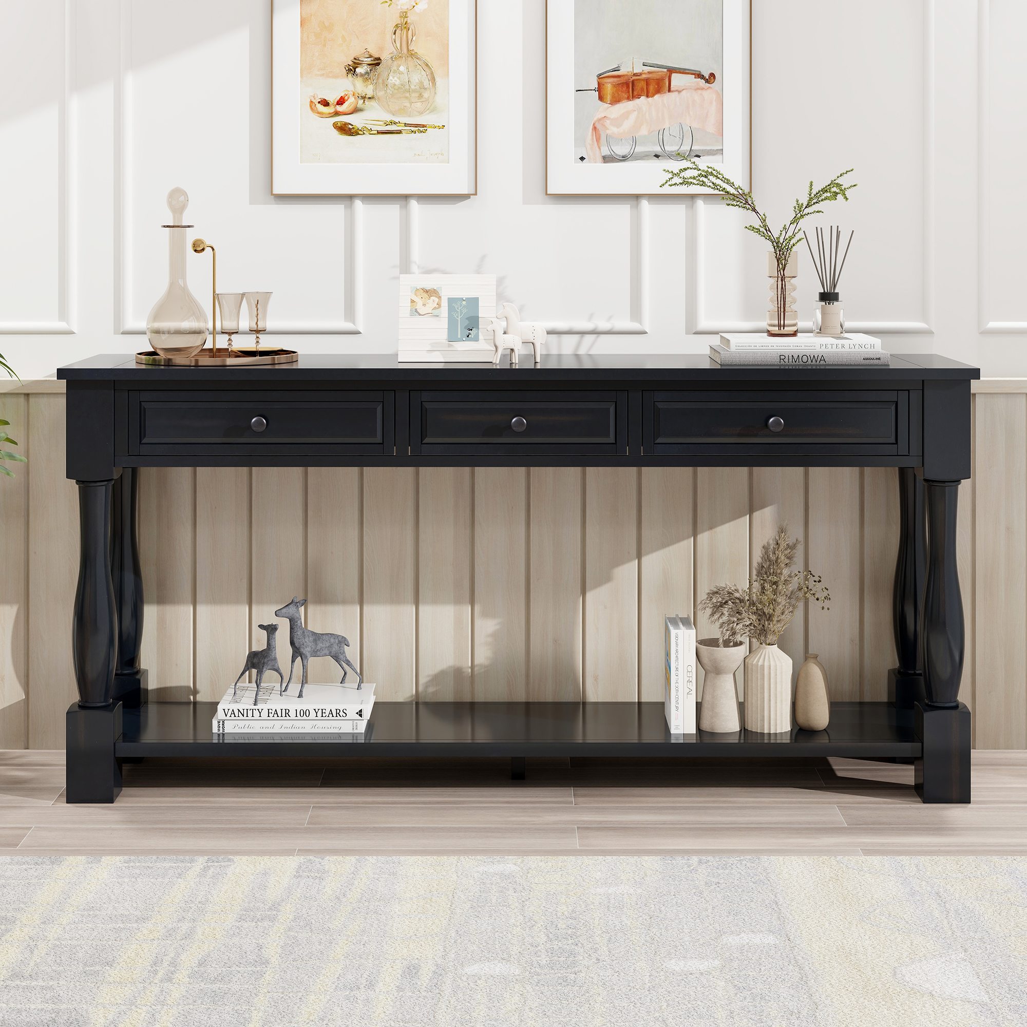 Bella Depot BD-314993B Aubade Midcentury Painted Console table