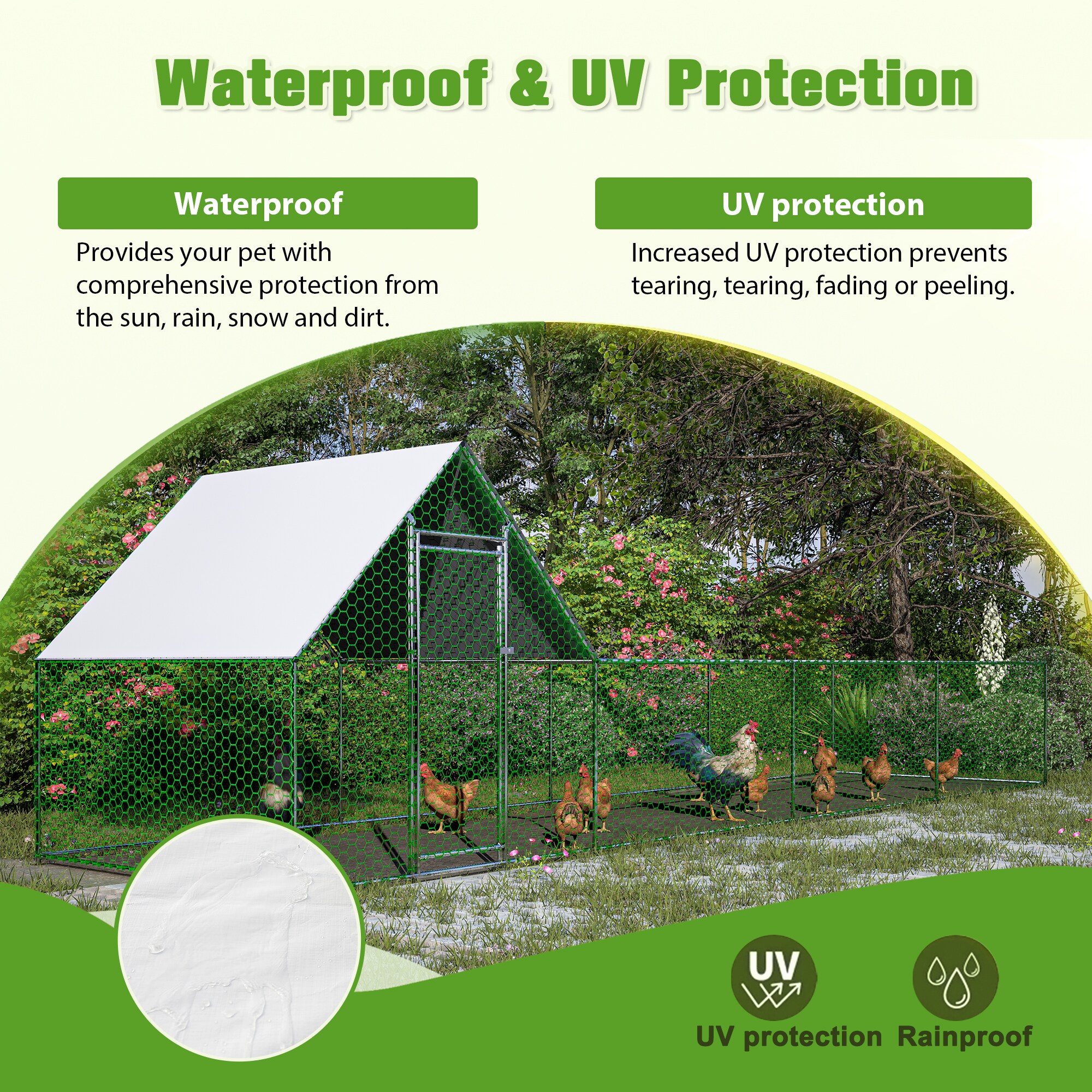 Xspracer ML-PCC224WP Chicken-Coops-Rabbit-Hutches - View #5