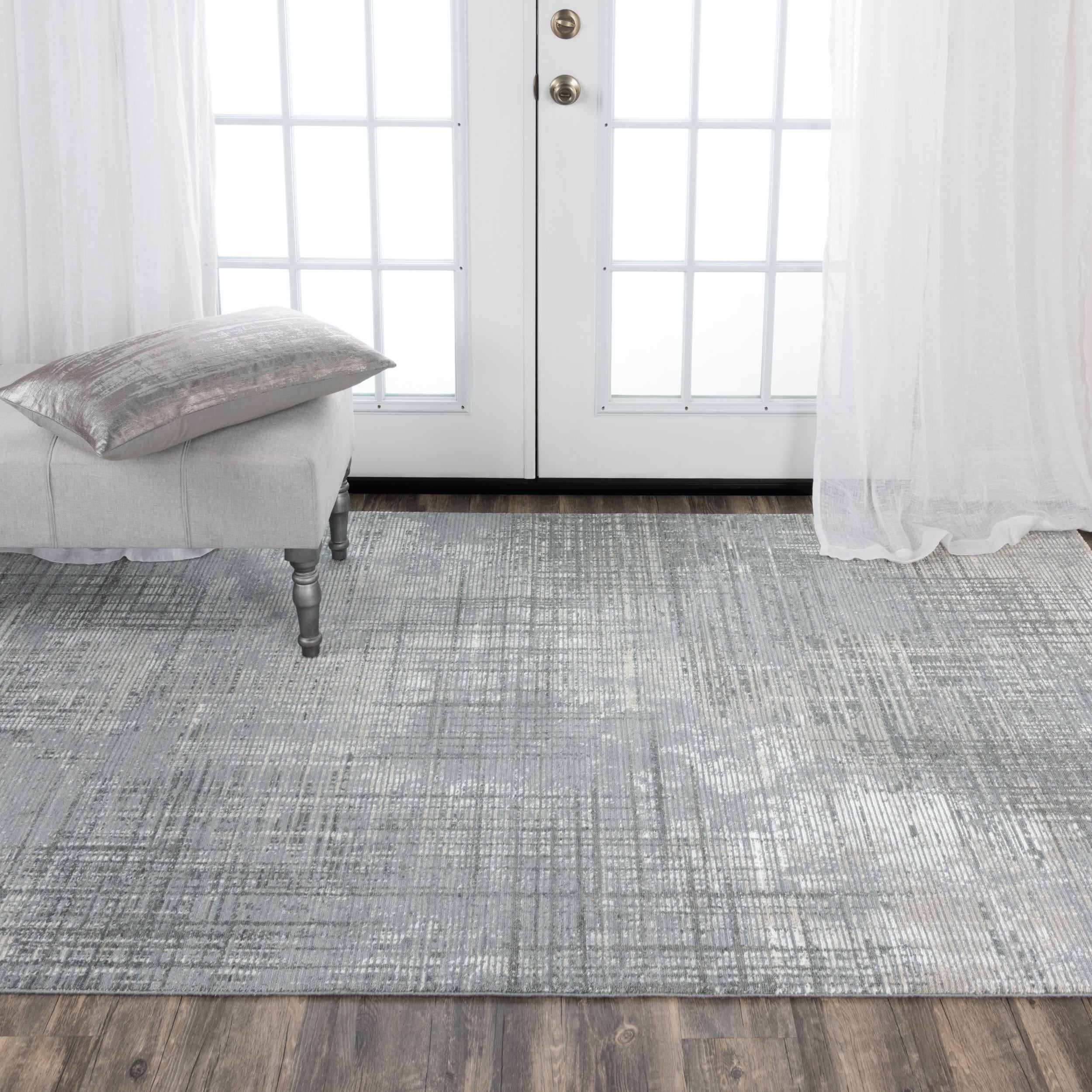 Alora Decor 00500510400330912 Aurora 9 x 12 Wool Gray Indoor Abstract Mid-century Modern Area Rug