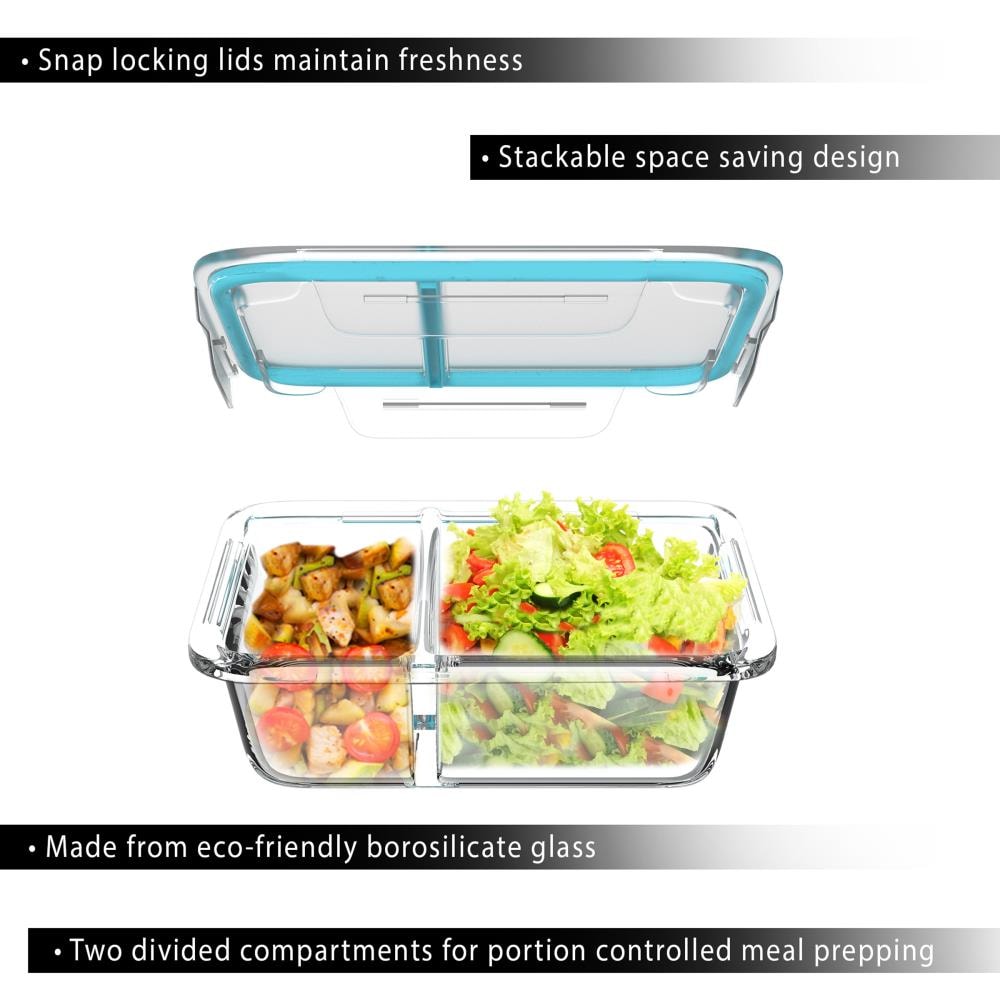 Hastings Home 6-Pack 16-oz Glass Bpa-free Reusable Food Storage