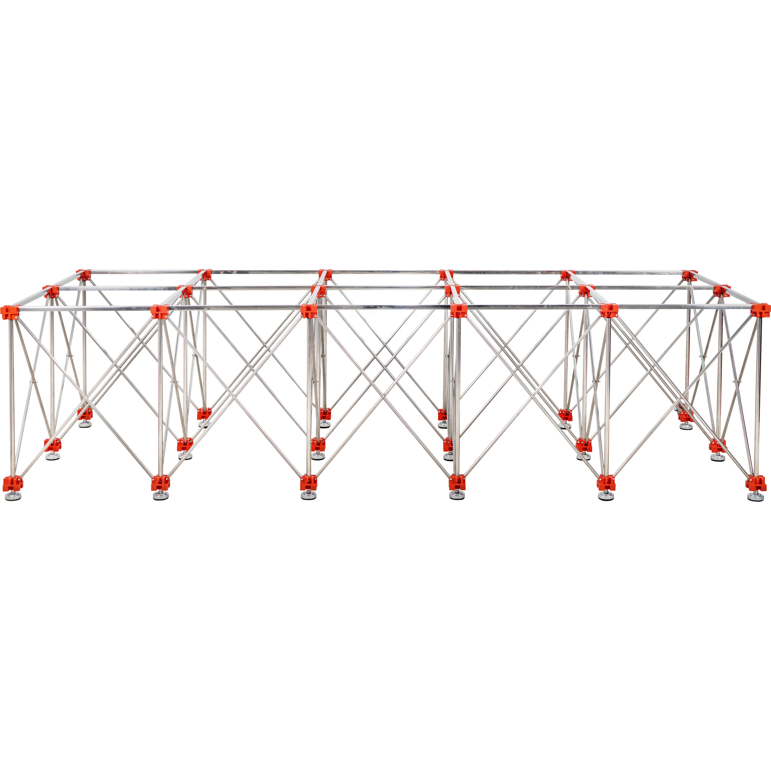 RUBI 118-in L x 29.5-in H Gray Aluminum Portable Folding work bench #28917