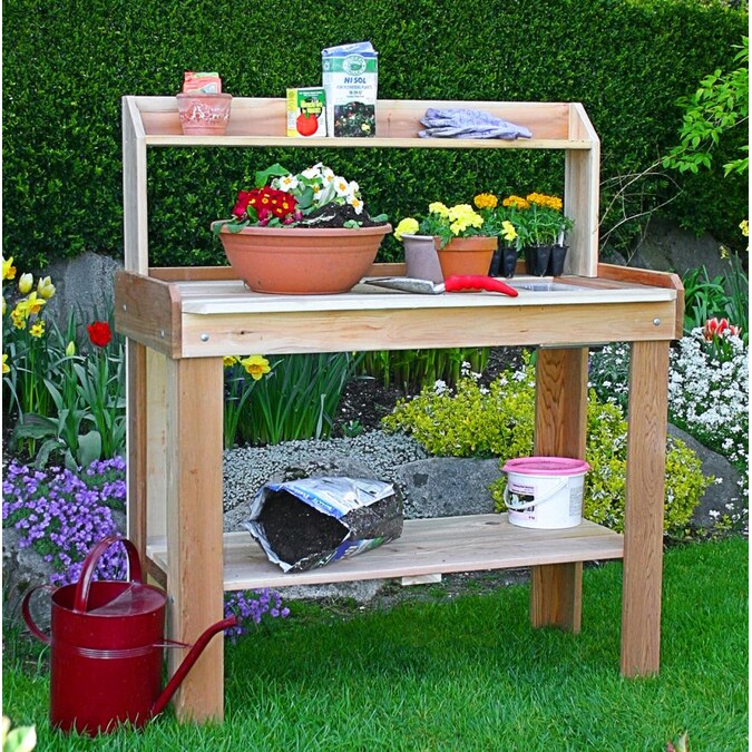 Outdoor Living Today Potting Bench In, Outdoor Plant Table
