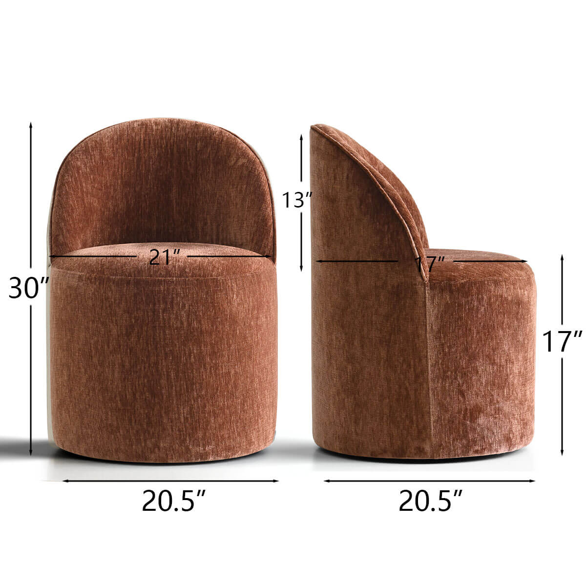 Maison Boucle DORIS-CHAIR-TERRA-2 Dining-Chairs - View #3