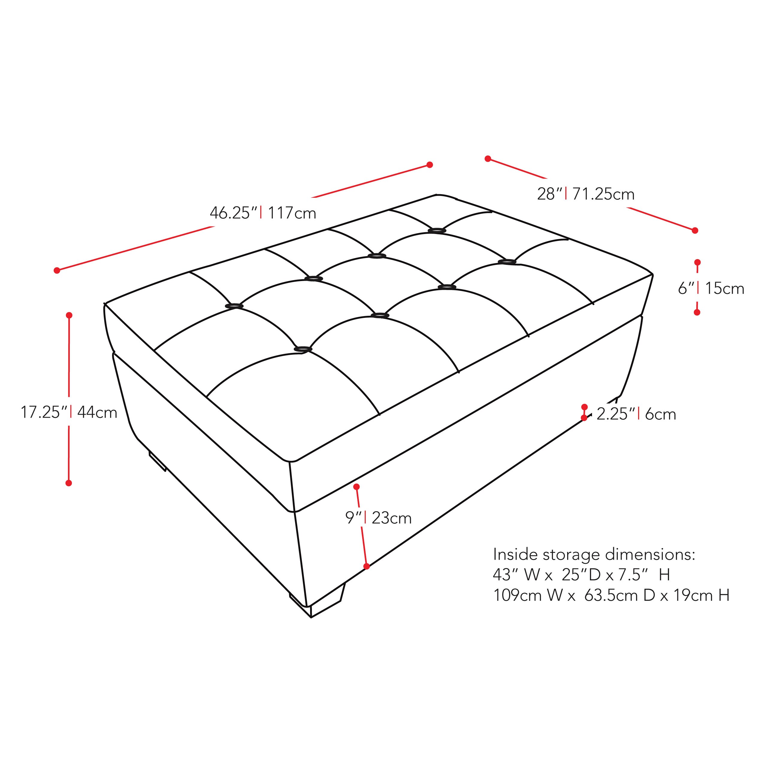 CorLiving LAD-123-O Indoor-Ottomans - View #4
