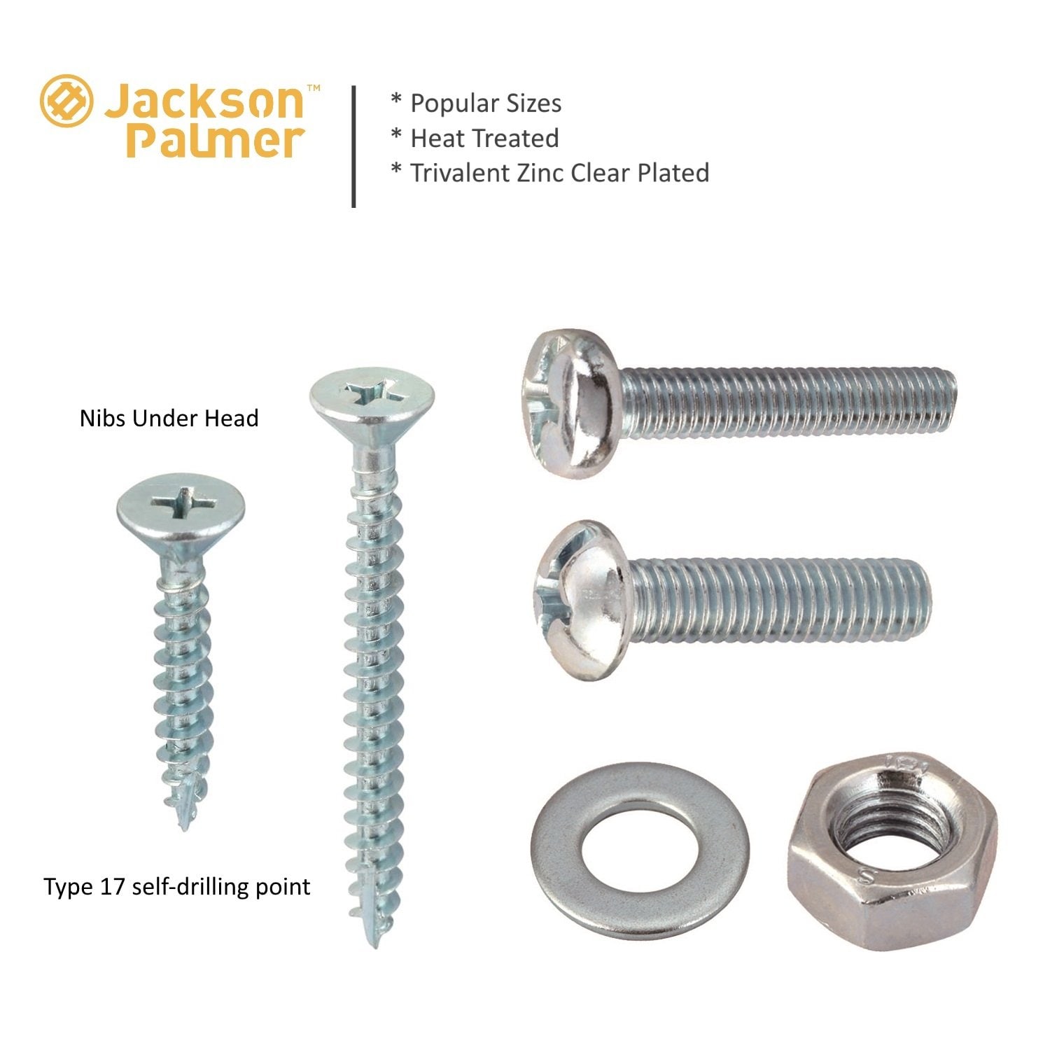 JACKSON PALMER 1,700 Piece Hardware Assortment Kit with Screws, Nuts, Bolts  & Washers (3 Trays), Nails, Screws & Fasteners -  Canada