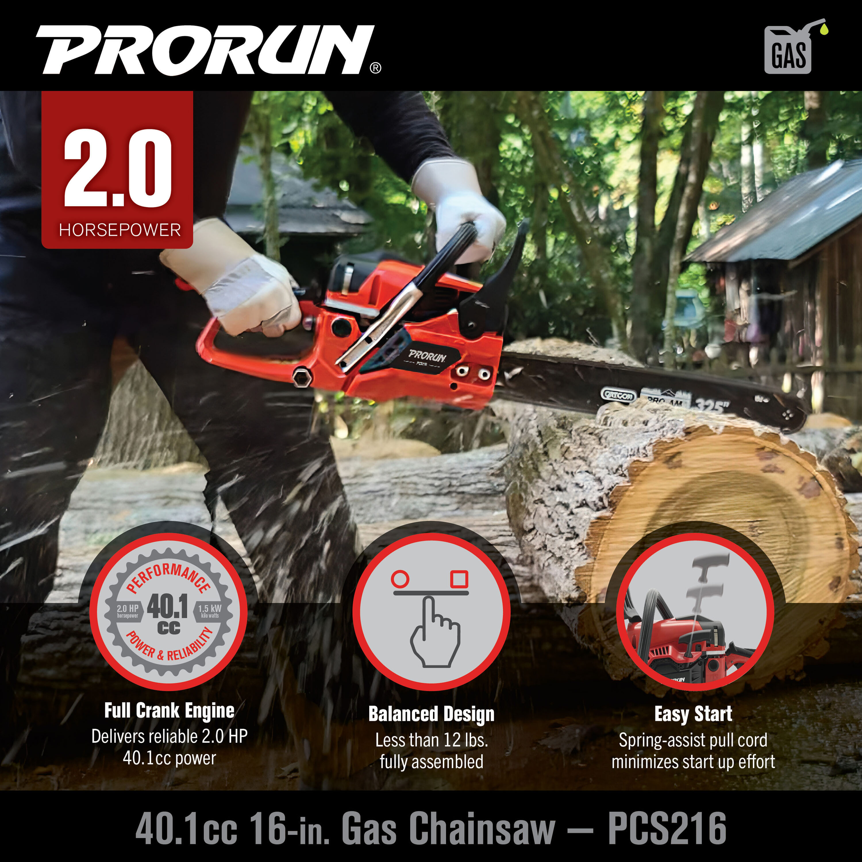 PRORUN PCS216 Cordless-Chainsaw - View #4