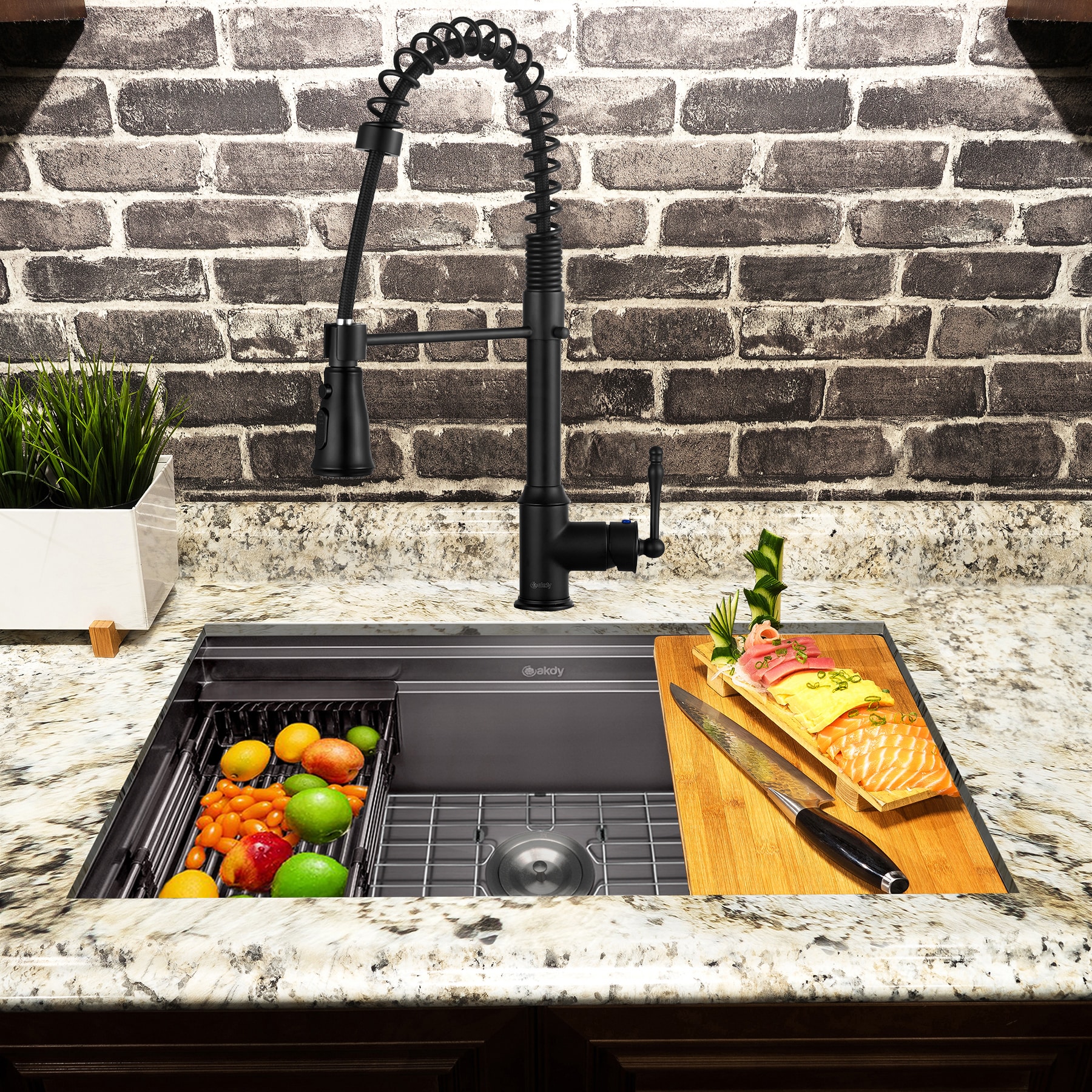 AKDY KS0502-KF12 Kitchen-Sinks - View #2