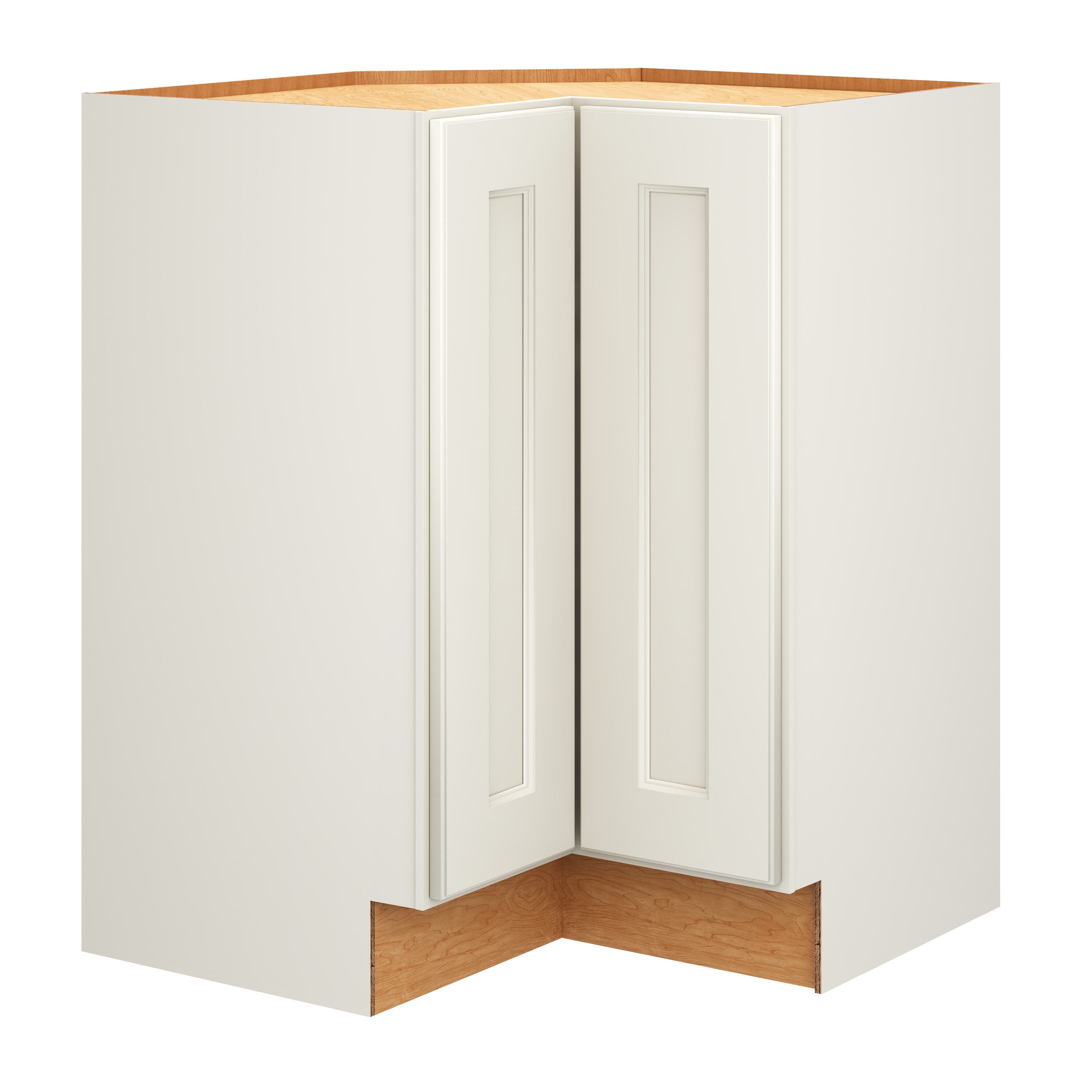 Diamond Express Macaulay 36-in W x 34.5-in H x 24-in D White 2-Drawer Base Fully Assembled Plywood Cabinet (Recessed Panel Square Style)