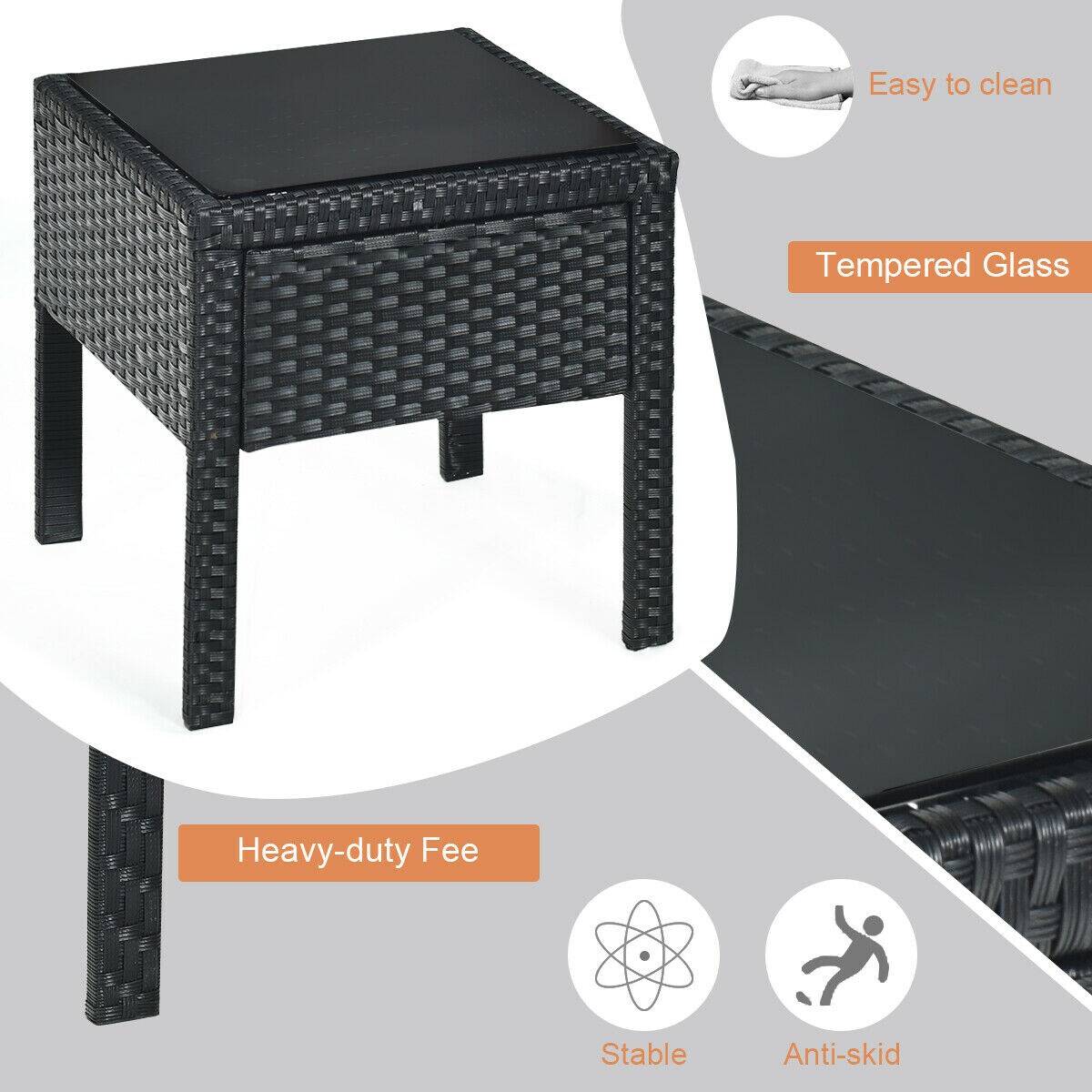 Forclover HBV-1218 Patio-Conversation-Sets - View #5