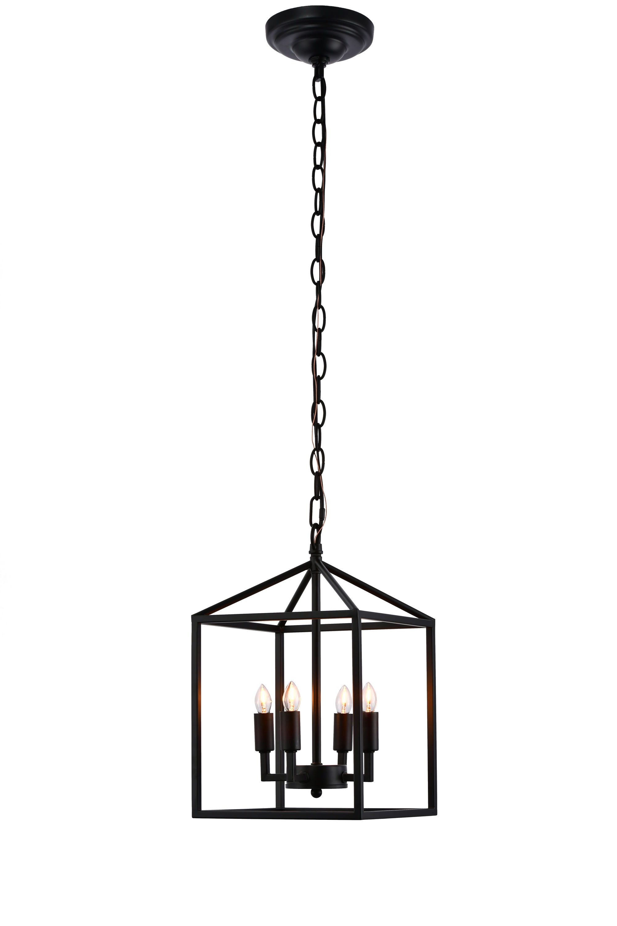 LAZZUR Lighting Therain 4-Light Matte Black Modern/Contemporary